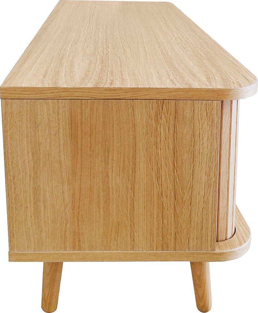 Woodman Tv-meubel Rove bijzonder design, in twee breedtes, met eikenfineer