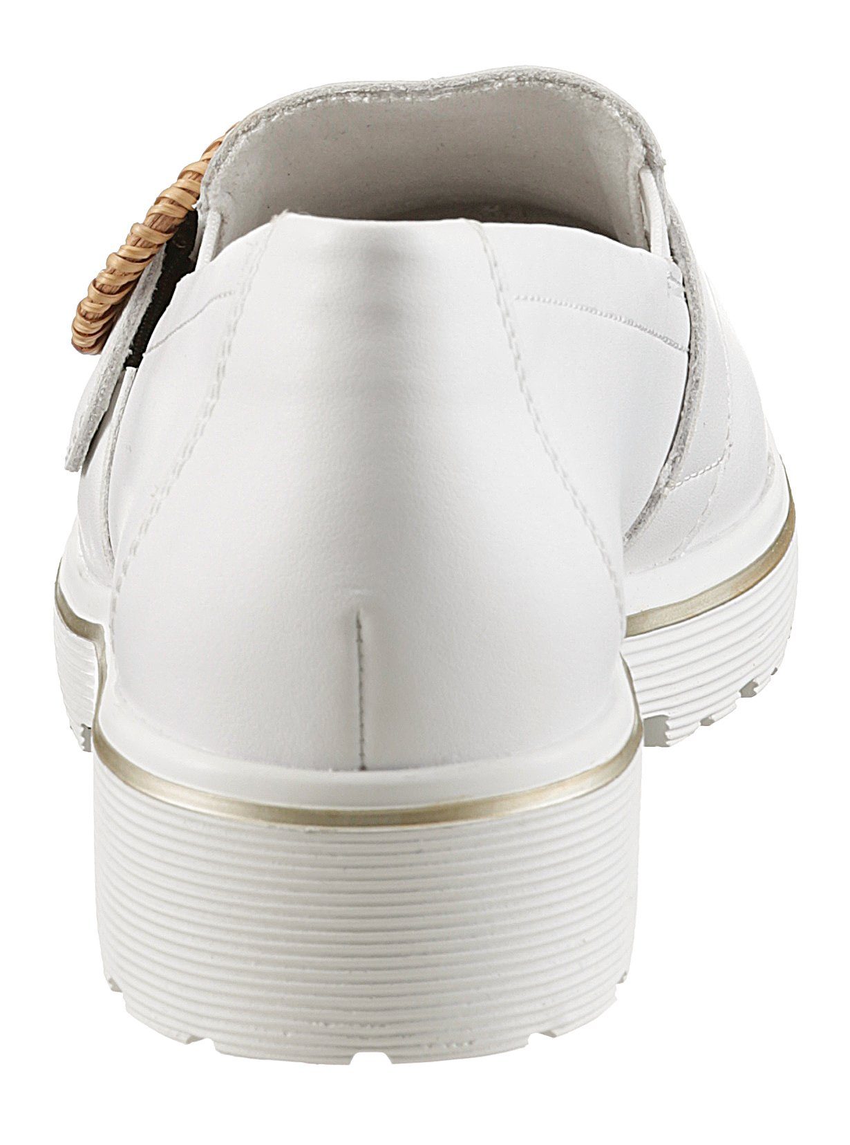 Remonte Loafers Chunky slipper, plateau slipper met moderne vlecht-siergesp
