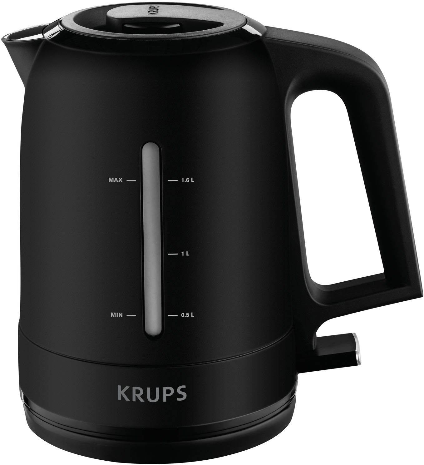 Krups Waterkoker BW2448 Pro Aroma, 1,6 l, Verlichte aan-uitschakelaar, zwart