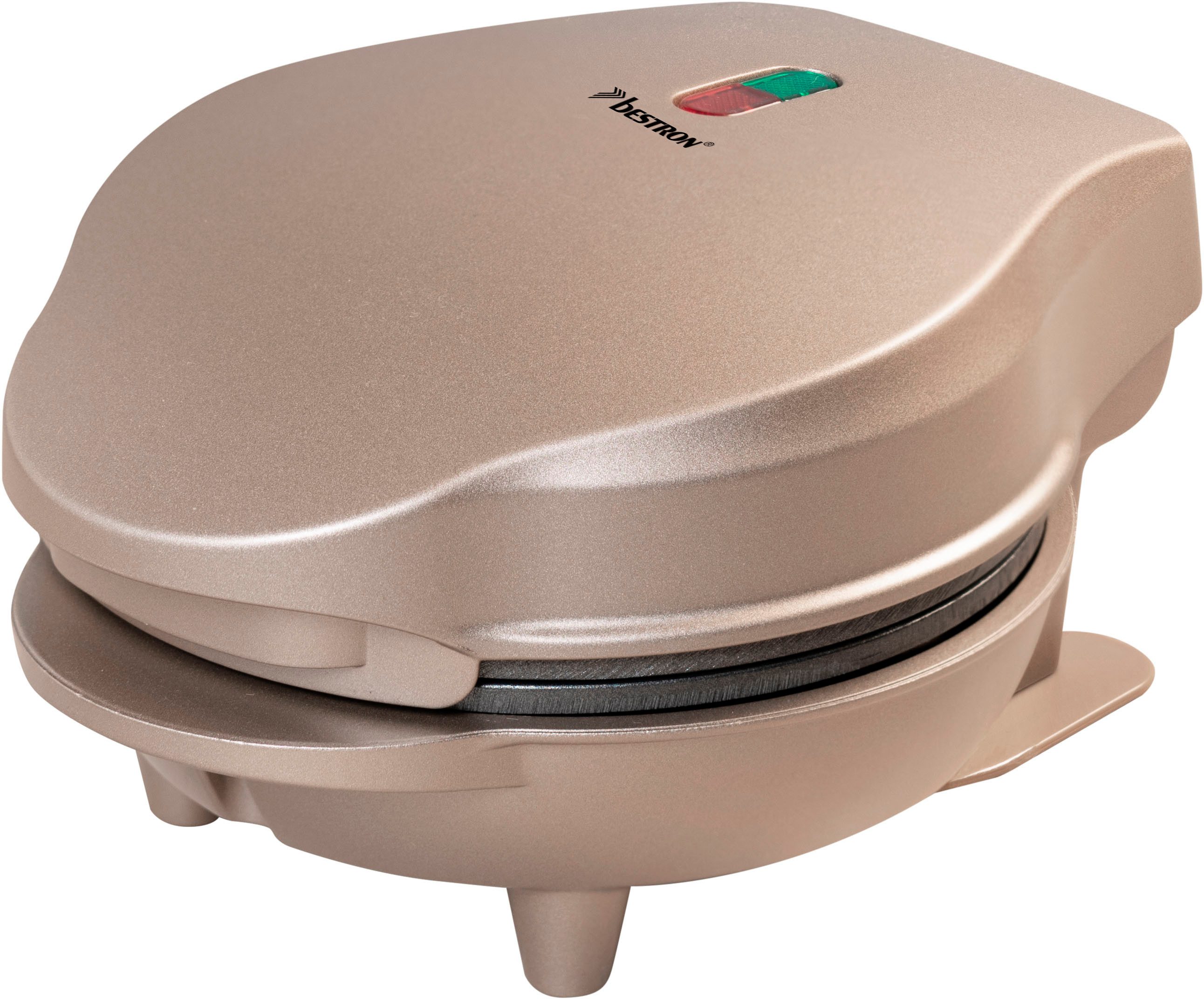 bestron Wafelijzer AMW500 Mini voor klassieke wafels, kleine wafelmaker met antiaanbaklaag