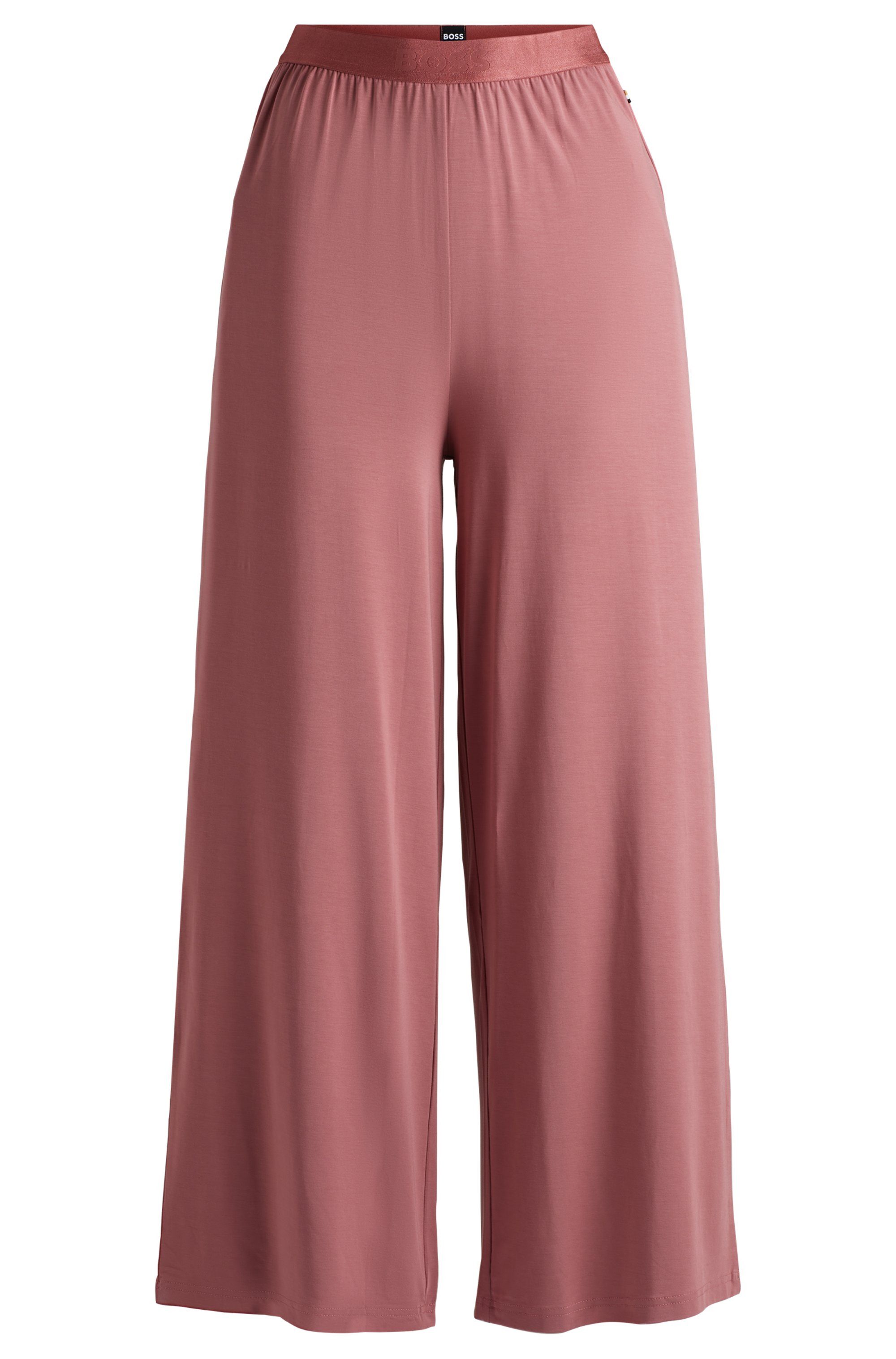 BOSS Pyjamabroek Bea_Pants met -logo tailleband