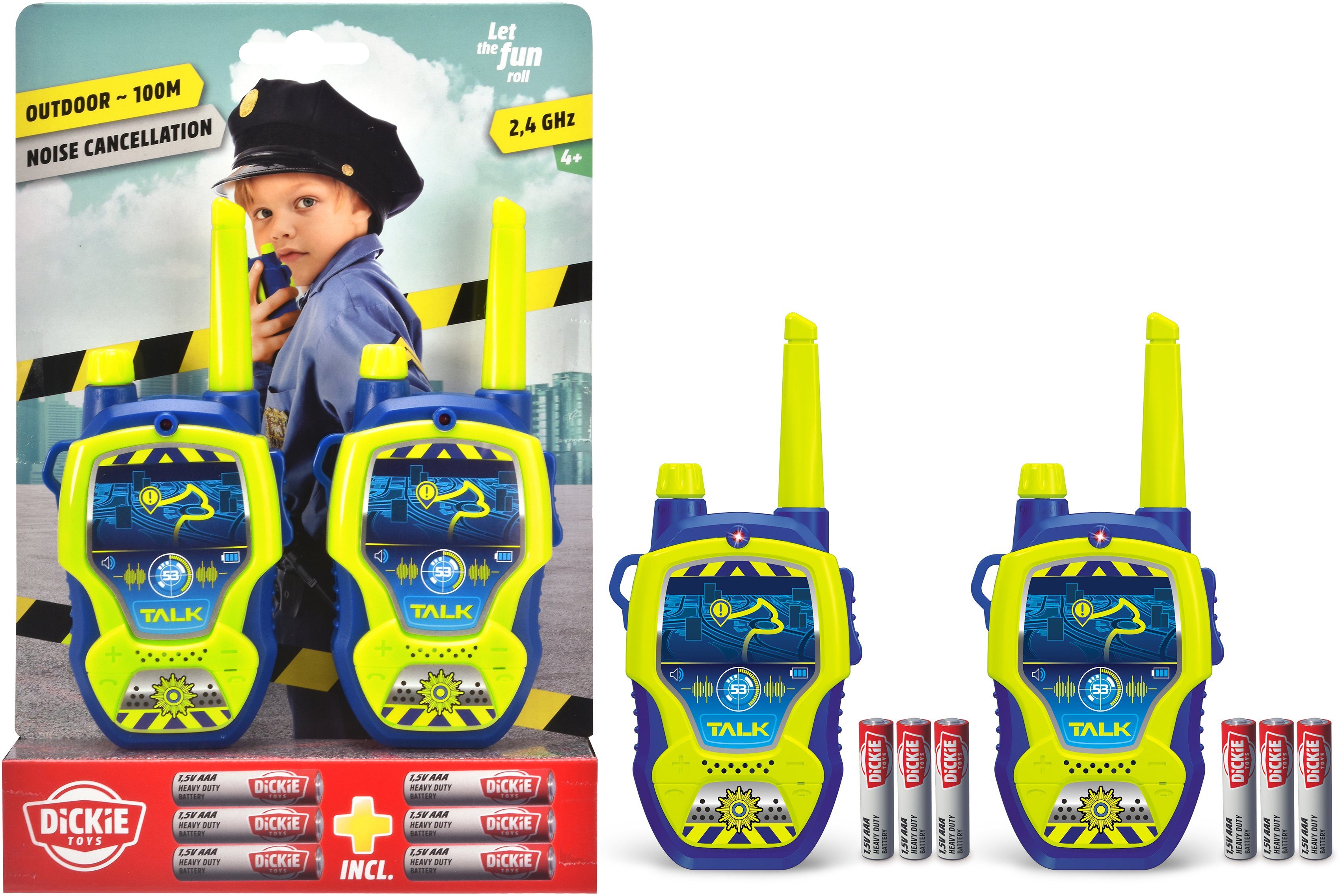 Dickie Toys Walkie talkie Police (2 stuks)