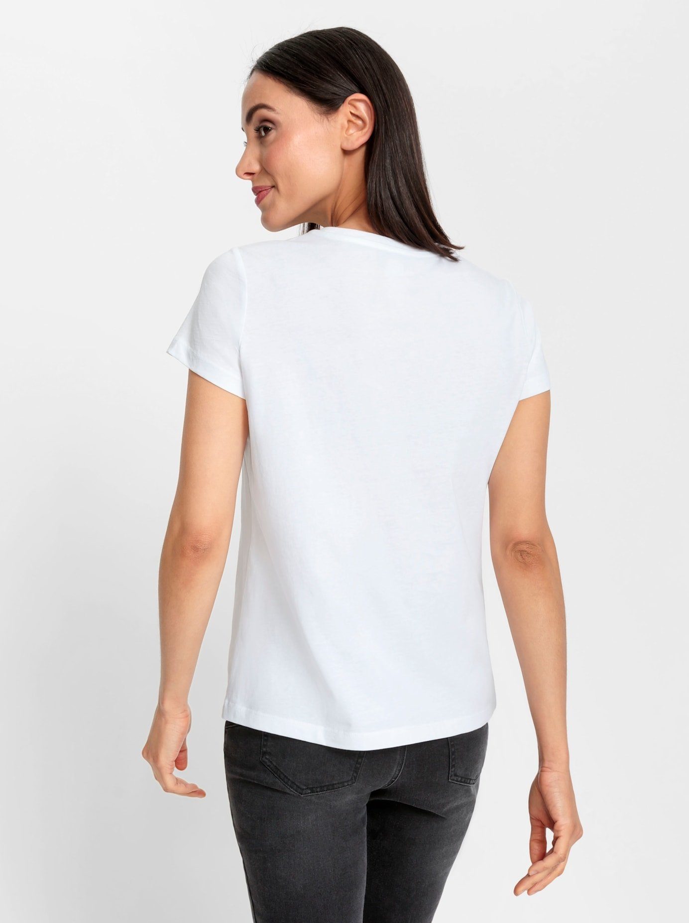 heine T-shirt Gedessineerd shirt (1-delig)