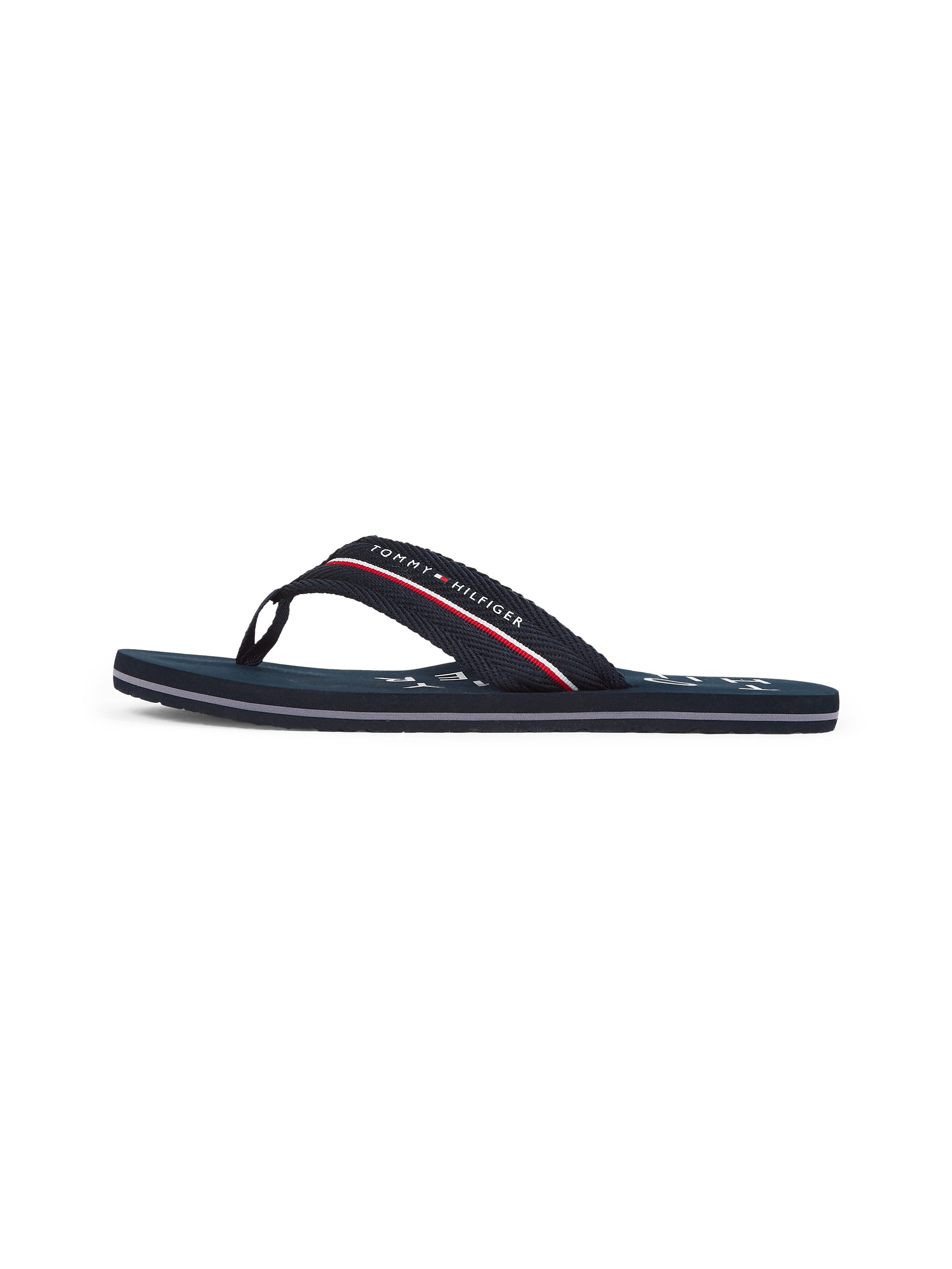 Tommy Hilfiger Teenslippers TOMMY HILFIGER WEB BEACH SANDAL dianette, zomerschoen, badslipper met...