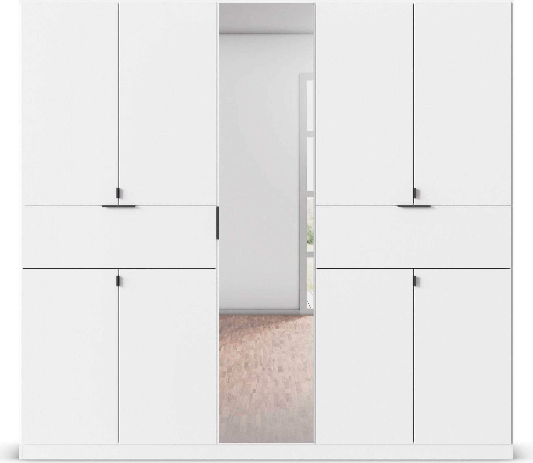 rauch Draaideurkast Kledingkast kast garderobe waskast TICAO met 2 ruime lades, veel opbergruimte made in germany