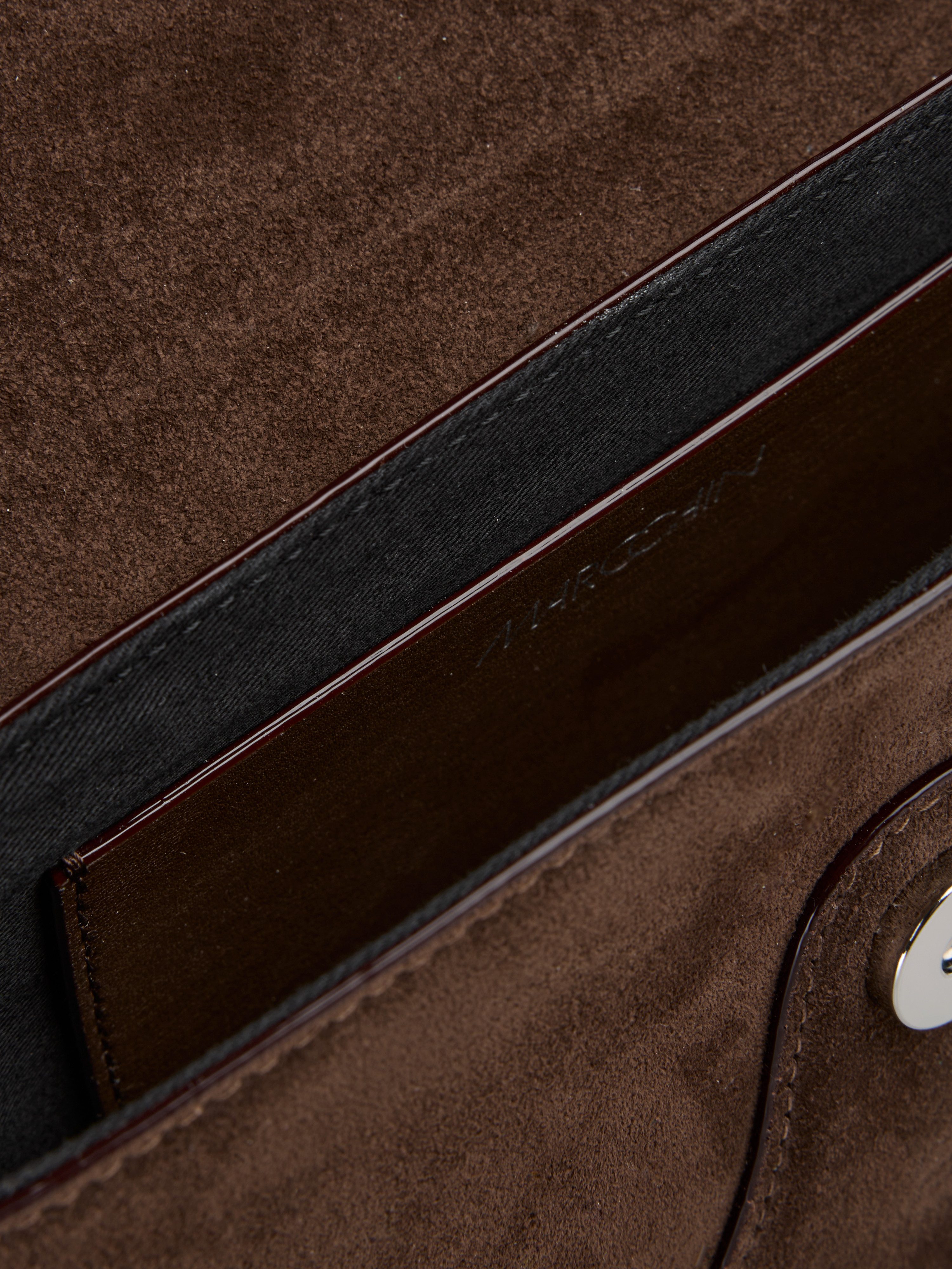 Marc Cain Schoudertas Collections Mystic Plumage Saddlebag, schoudertas met afneembare, verstelbare schouderriem