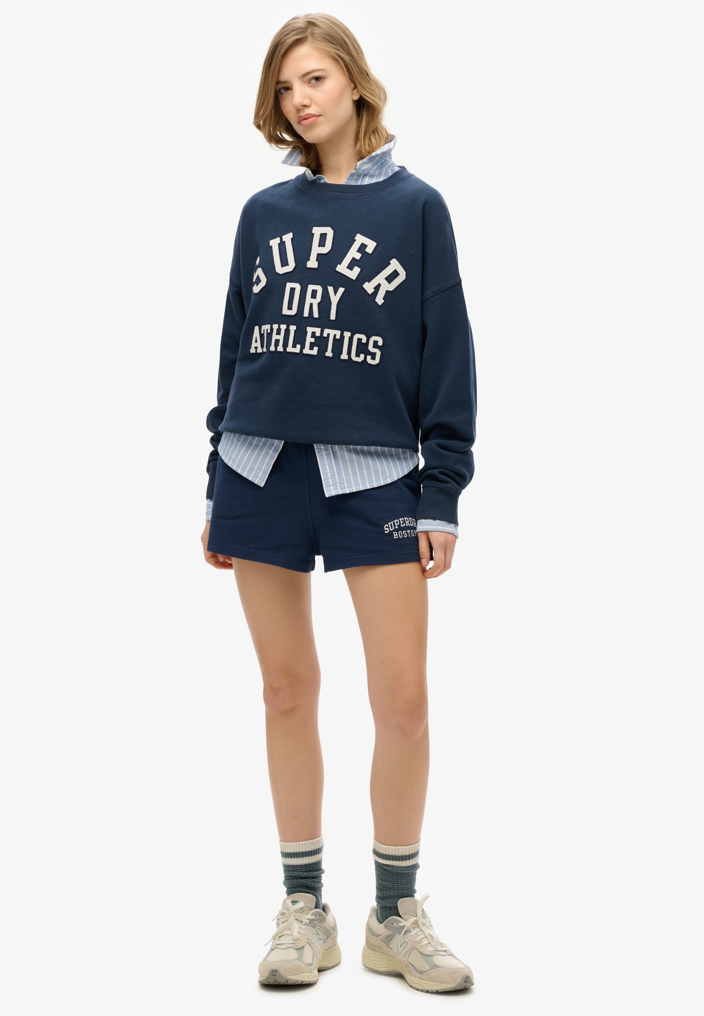 Superdry Sweatshirt Ath Ess Relaxed Applique Crew