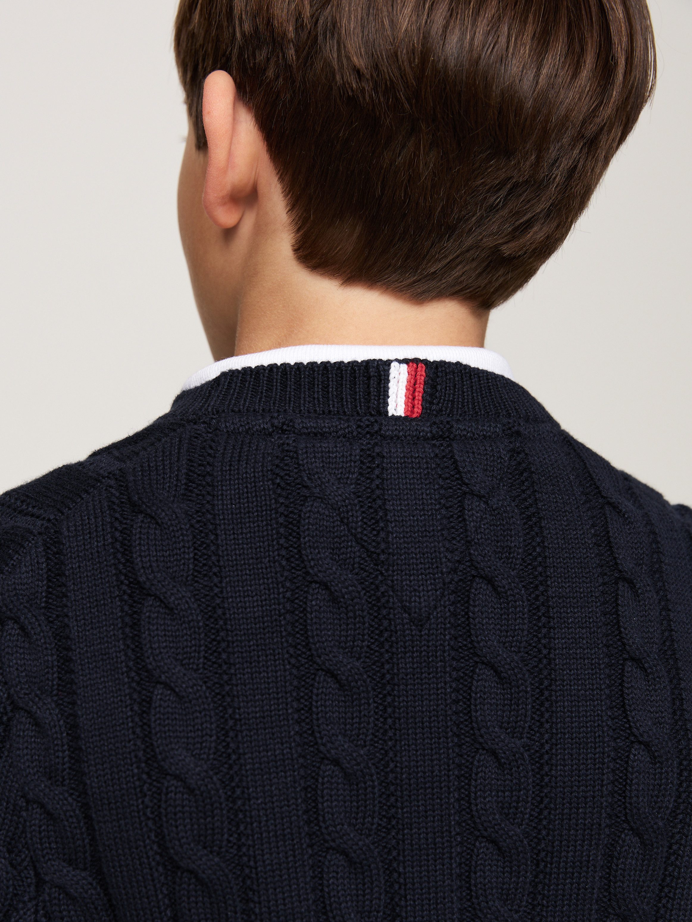 Tommy Hilfiger Gebreide trui ESSENTIAL REG CABLE SWEATER