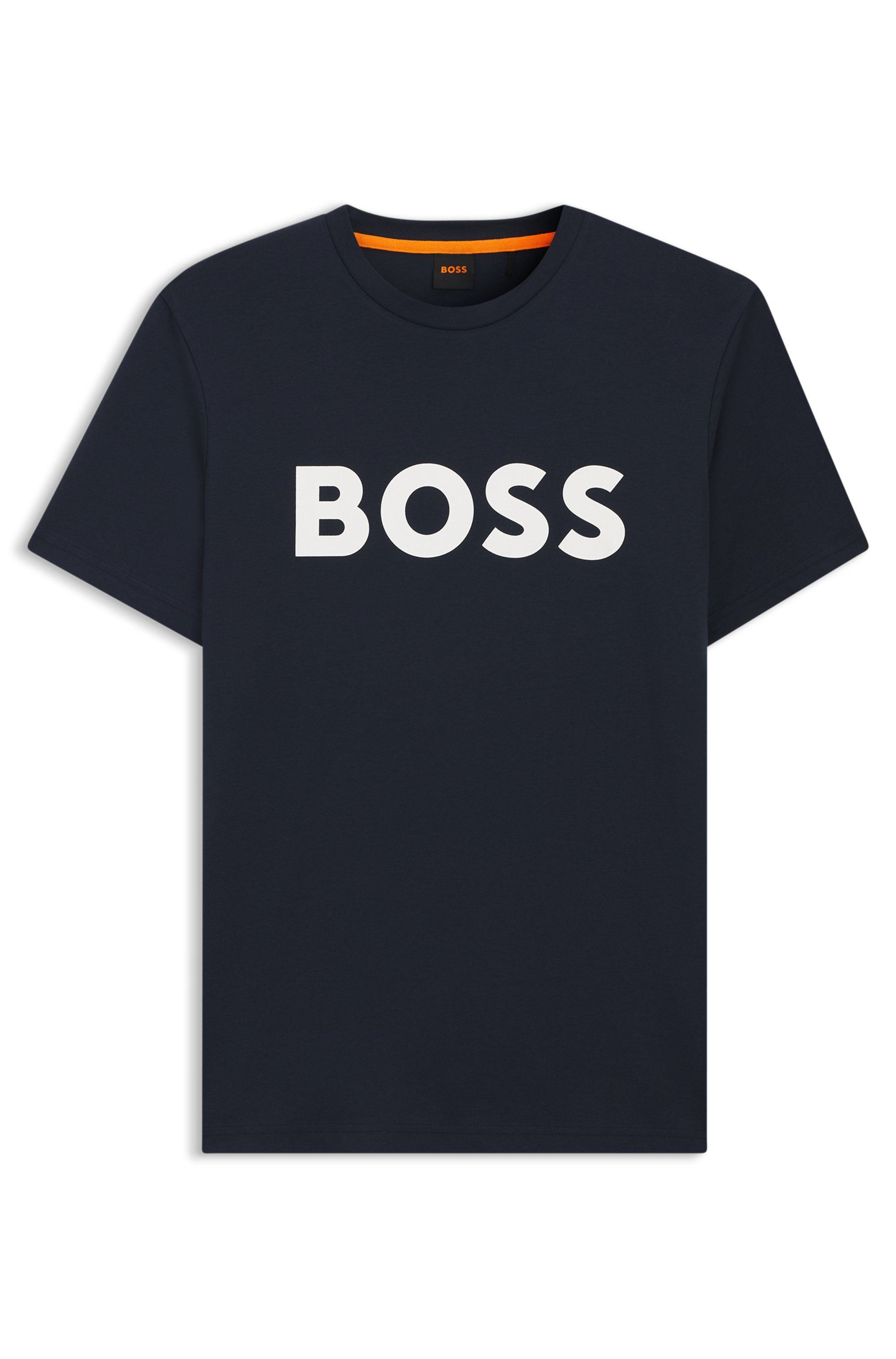 Boss Orange T-shirt Thinking met logoprint (1-delig)
