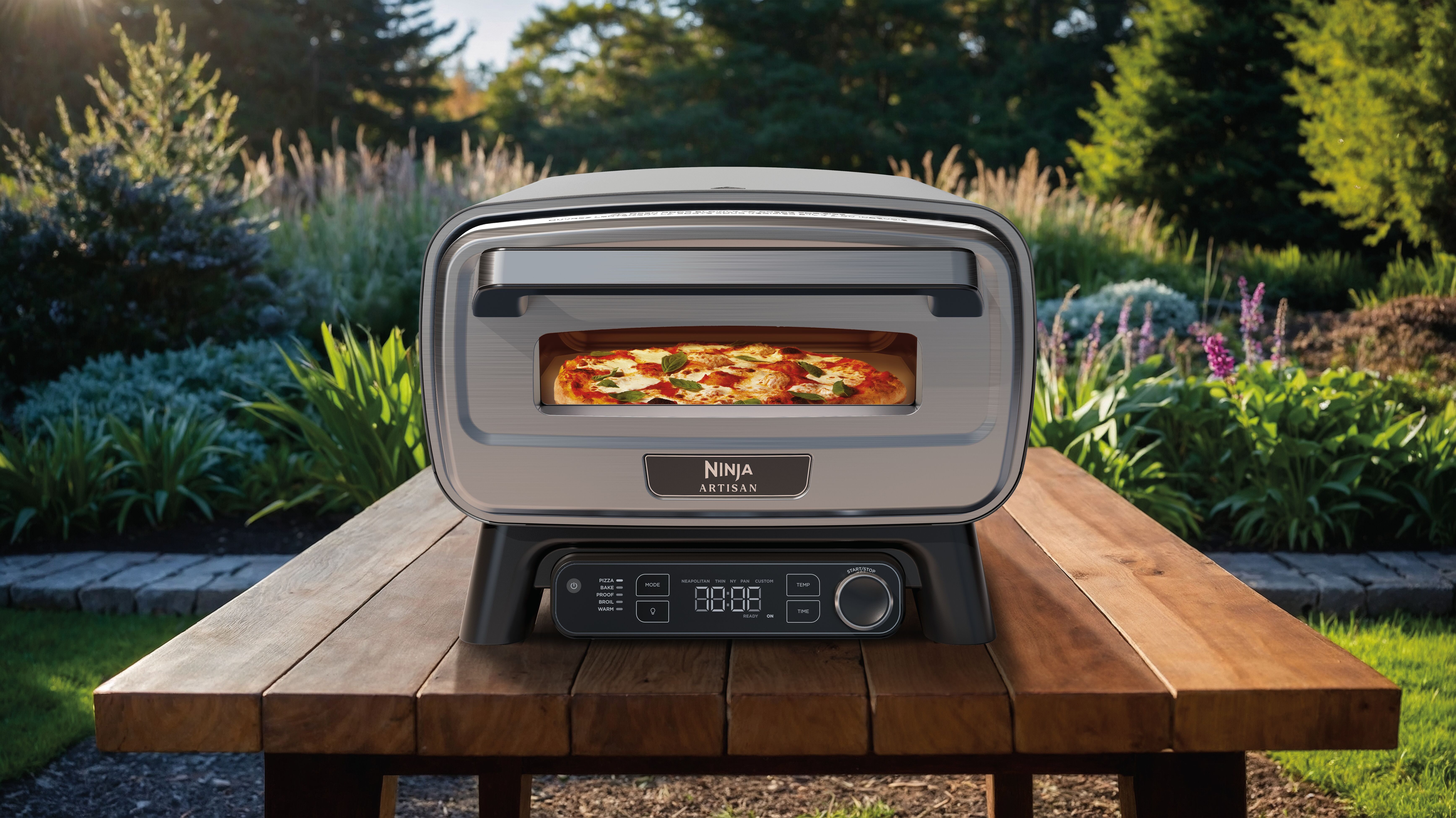 NINJA Pizza-oven Artisan Outdoor-Elektro-Pizzaofen/Heißluftfritteuse MO201EU