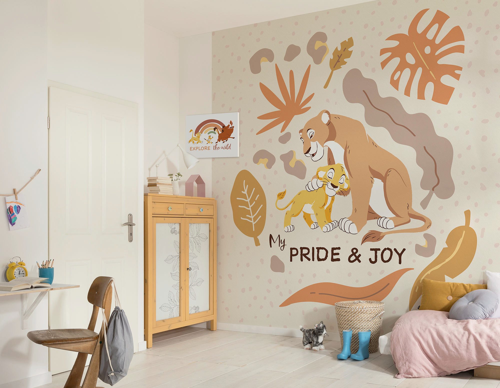Komar Kinderbehang Disney The Lion King My Pride and Joy (1 stuk) grasmaaiers multicolor