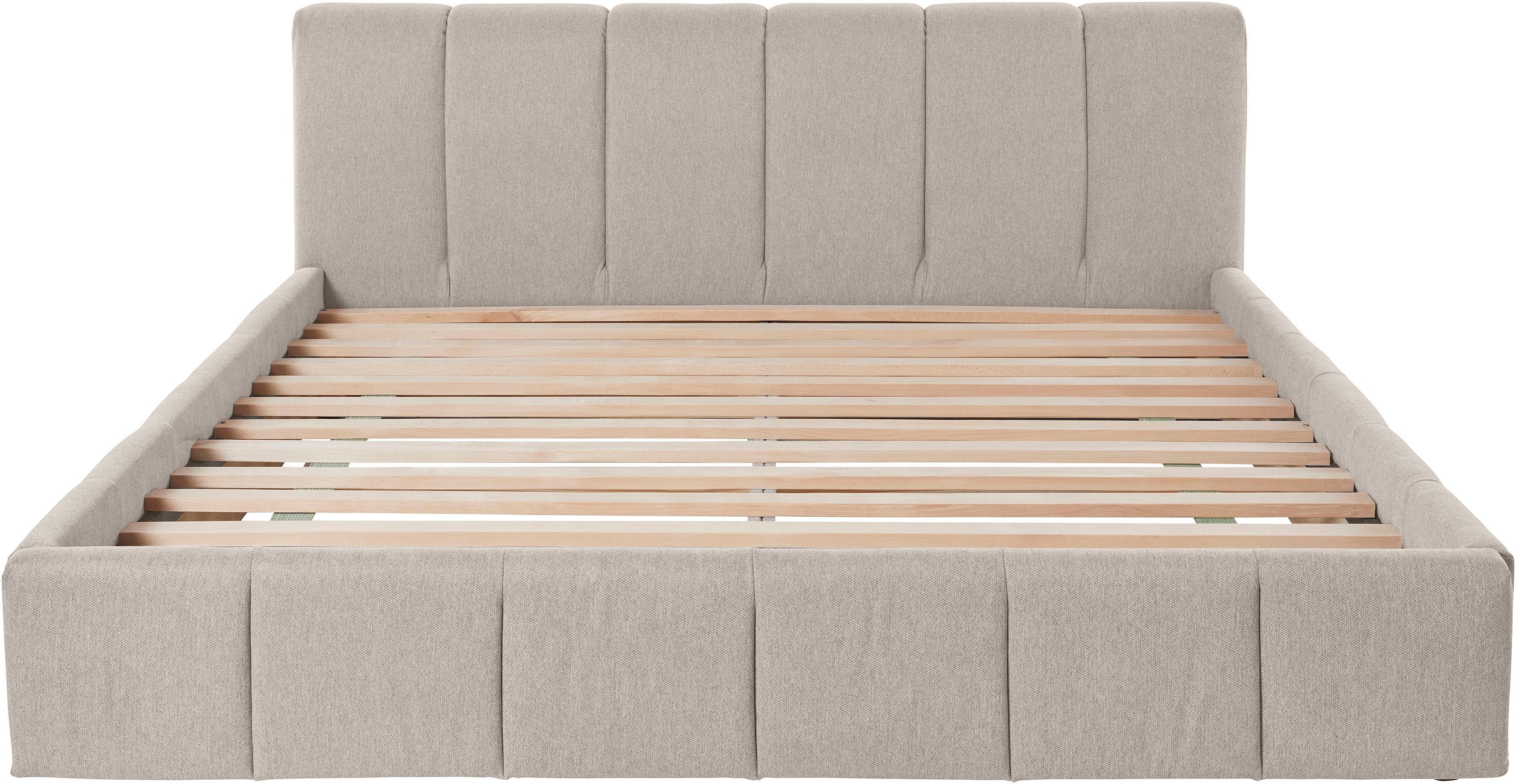 LeGer Home by Lena Gercke Gestoffeerd bed Maileen in 5 breedten en 3 kleuren, incl. rolbodem