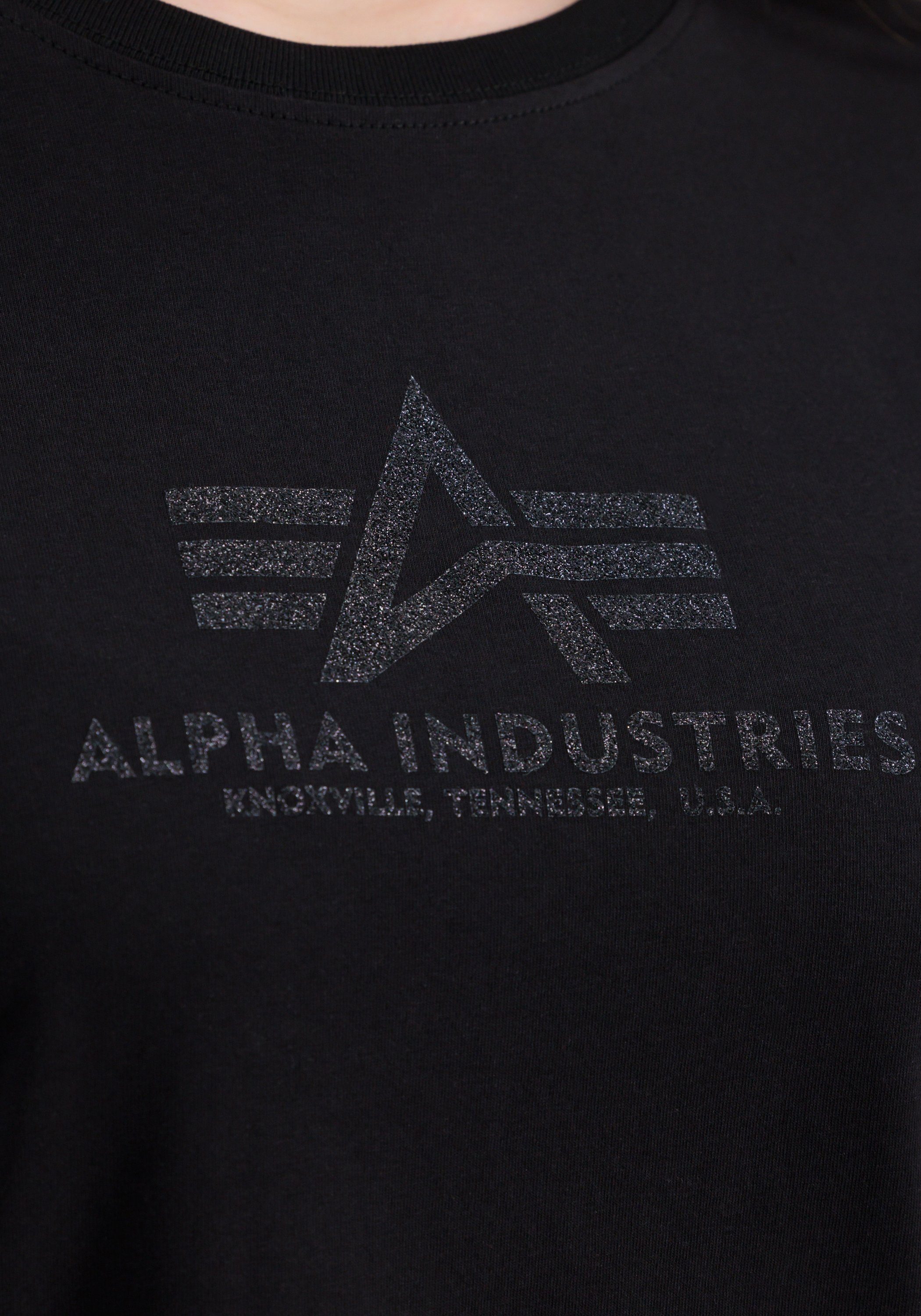 Alpha Industries T-shirt Alpha Industries Women - T-Shirts Basic Long T-Shirt Glitter W
