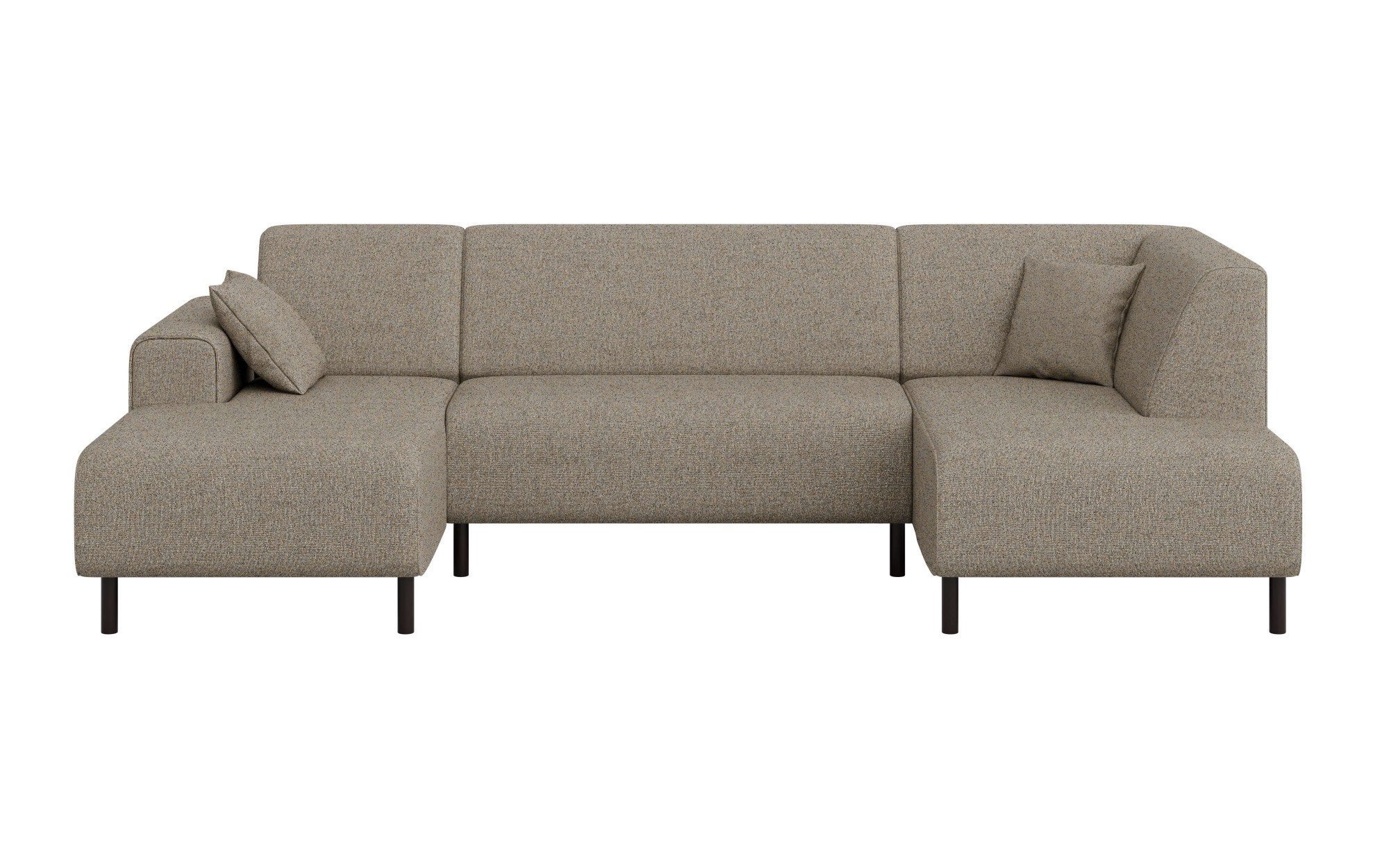 Home affaire Zithoek ARROS U-vorm met golfondersteuning, afmetingen B/D/H: 300/163/81 cm incl. sierkussens, met recamiere links/rechts bestelbaar, ook