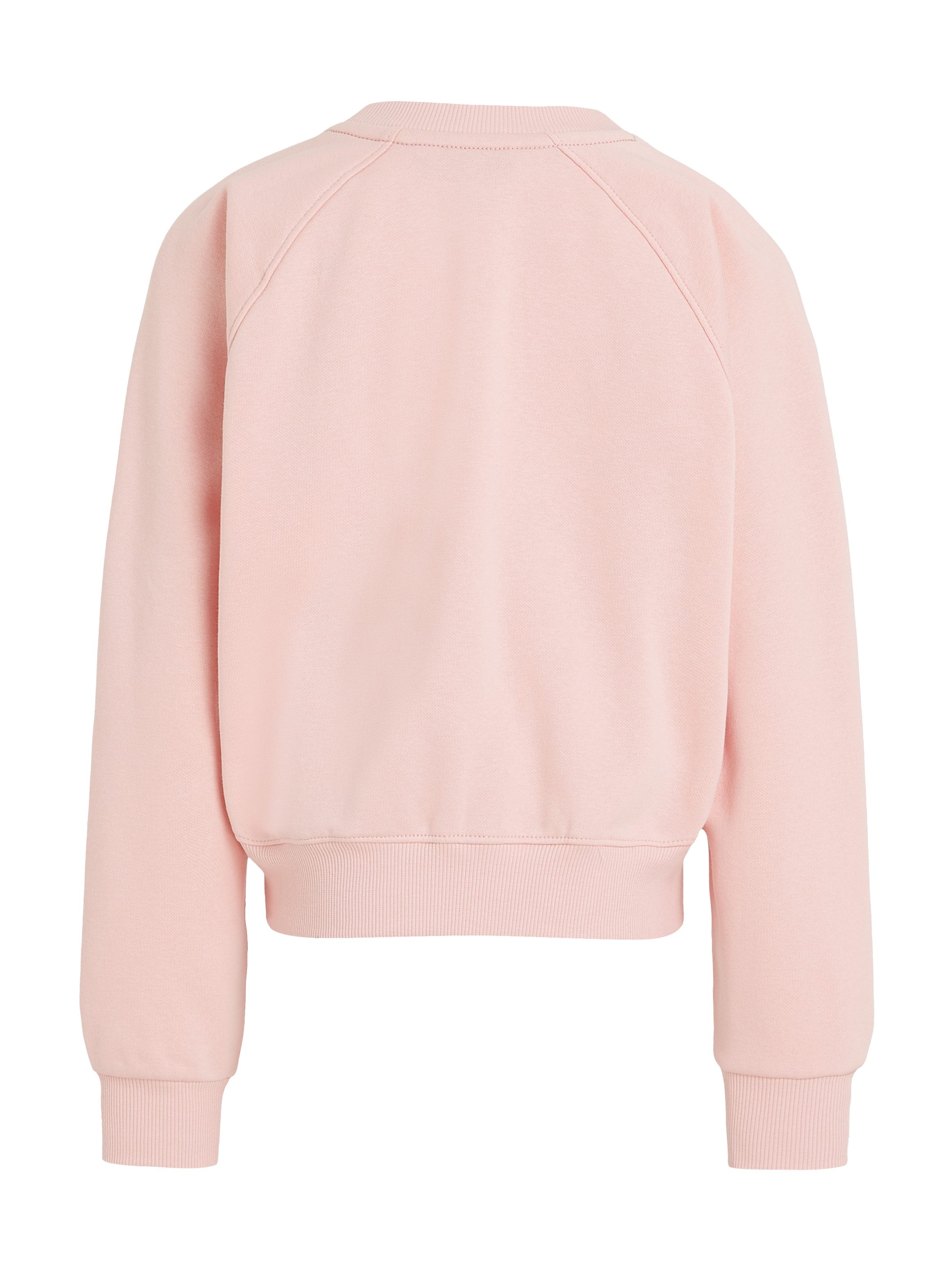 Tommy Hilfiger Sweatshirt EMB FLOWER FLEECE CREWNECK Kinderen tot 16 jaar met logostiksel