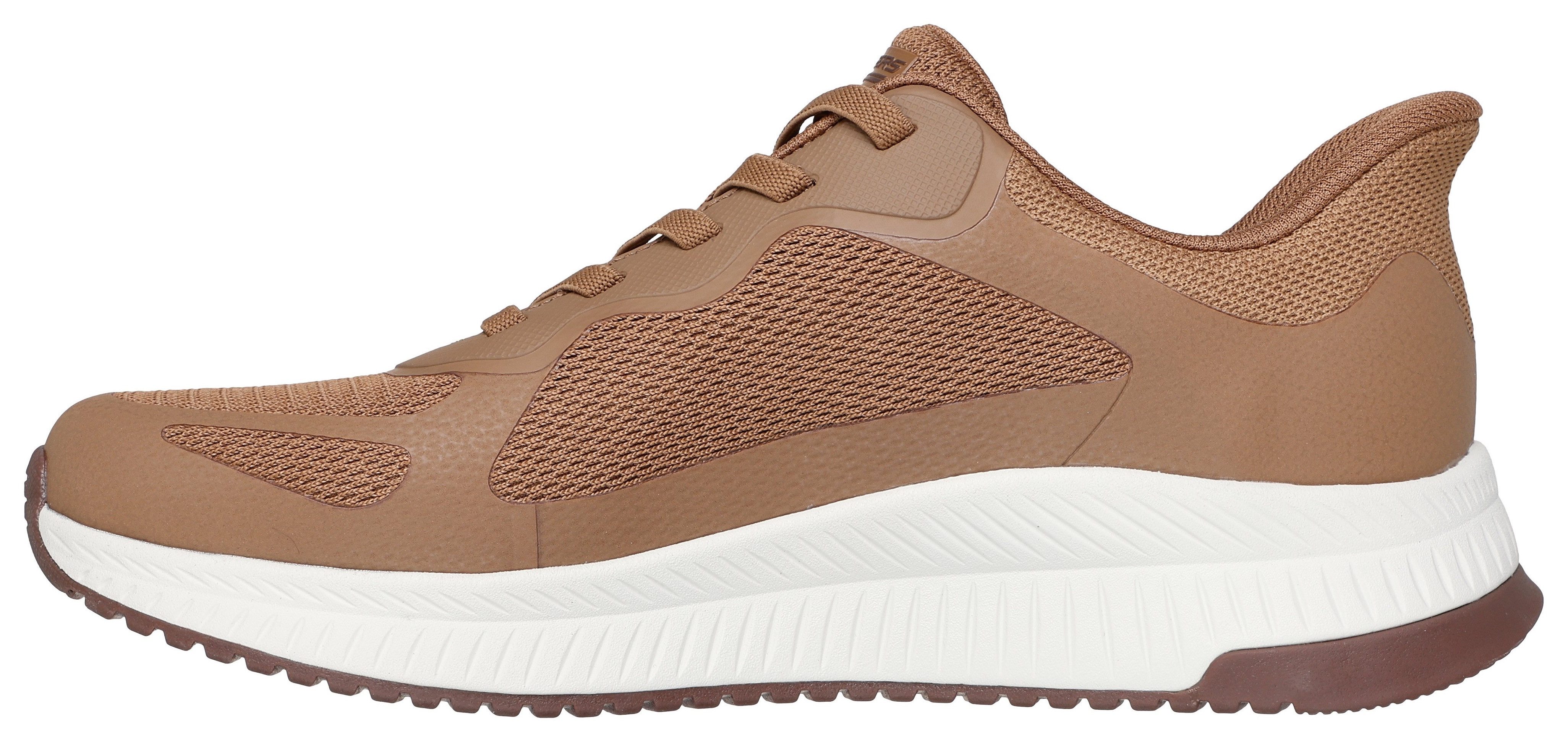 Skechers Slip-on sneakers BOBS SQUAD 4 Trainingsschoen, sneaker, veterschoen voor gemakkelijk in stappen