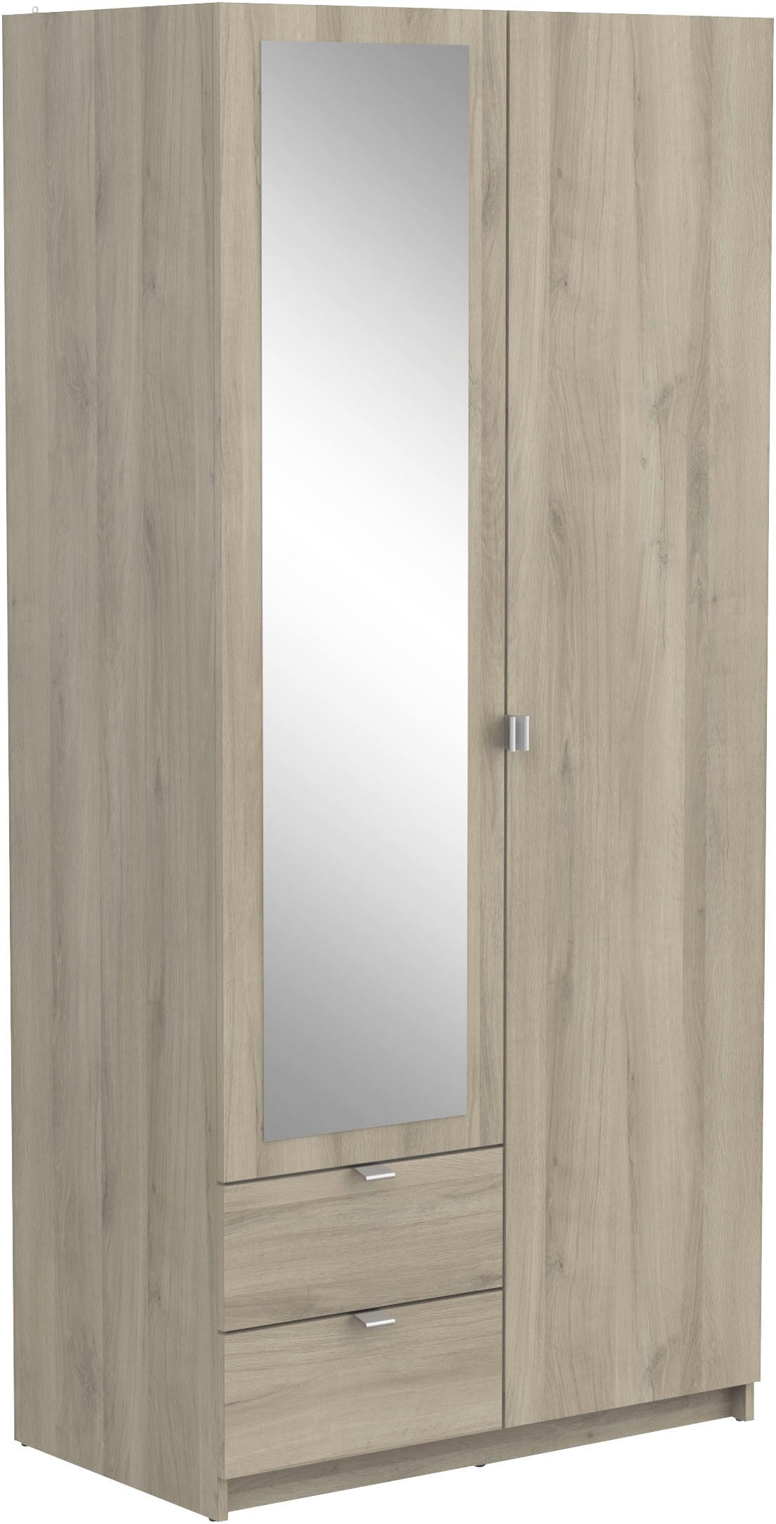 Demeyere GROUP Kledingkast Mellie KAST 2-DEUR 1 SPIEGEL 2 LADES