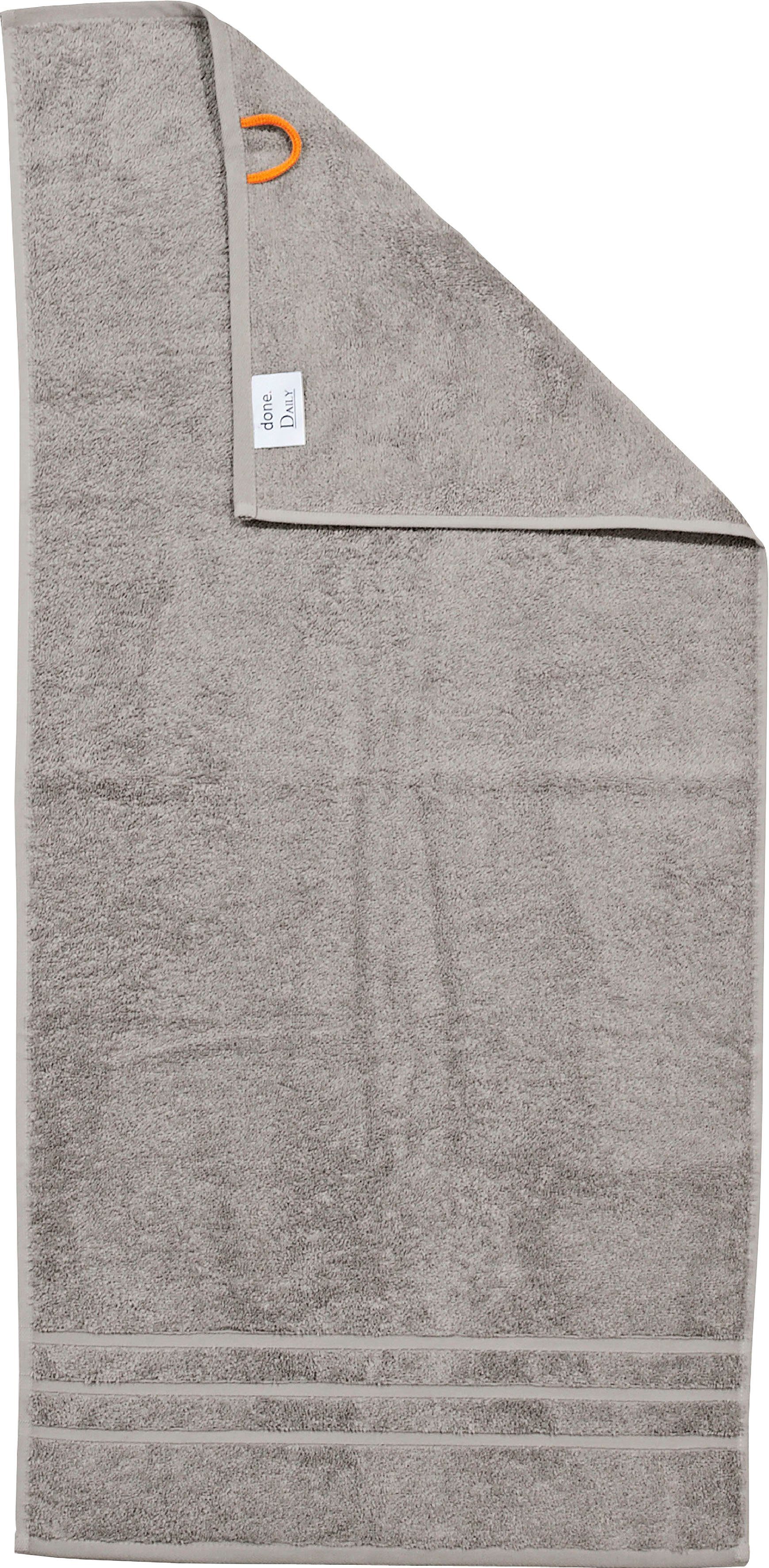 done.® Handdoekenset Daily uni Unikleurig, absorberende walk-badstof (set, 4 stuks)