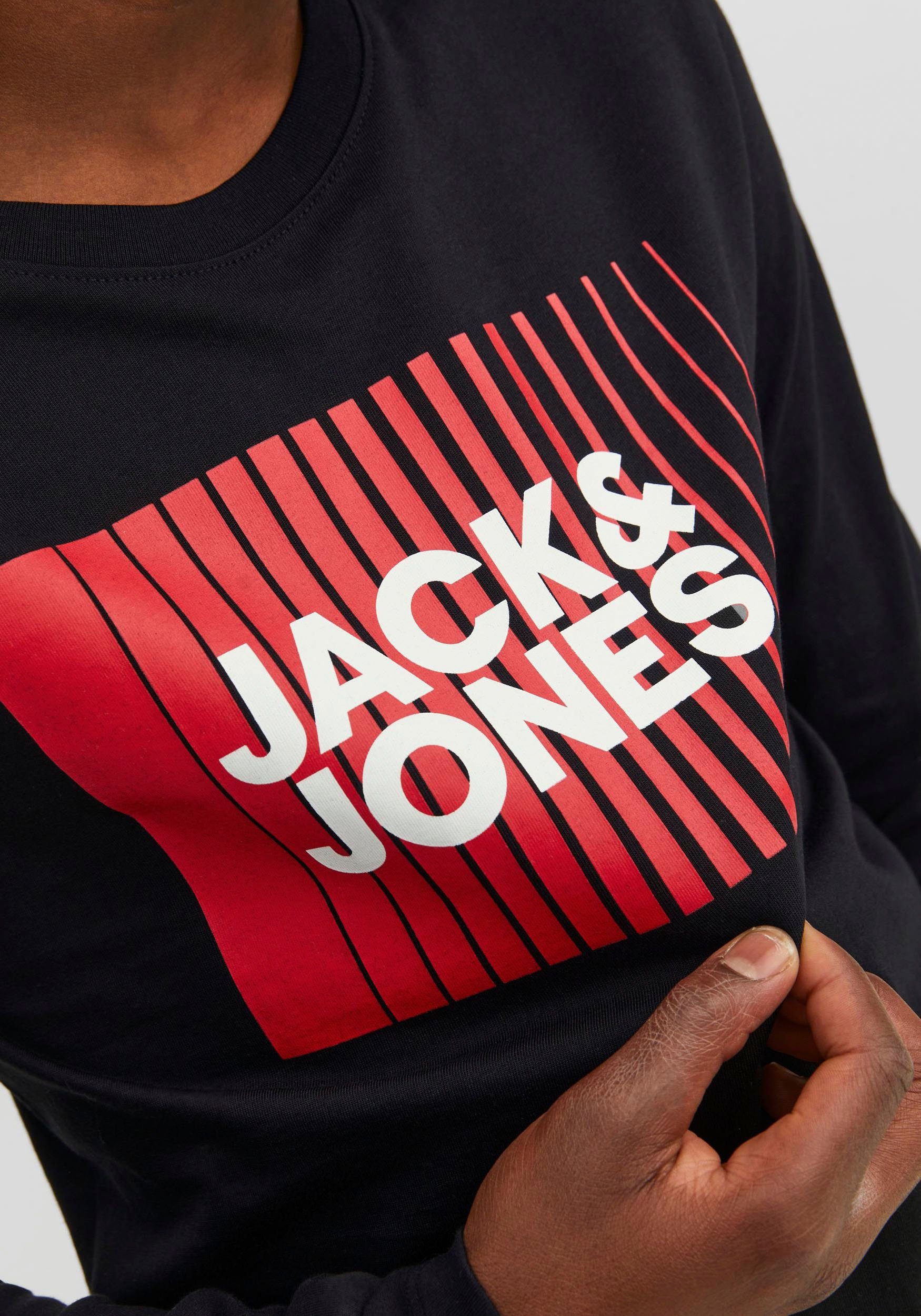 Jack & Jones Junior Shirt met lange mouwen JJECORP LOGO TEE PLAY LS O-NECK NOOS JNR