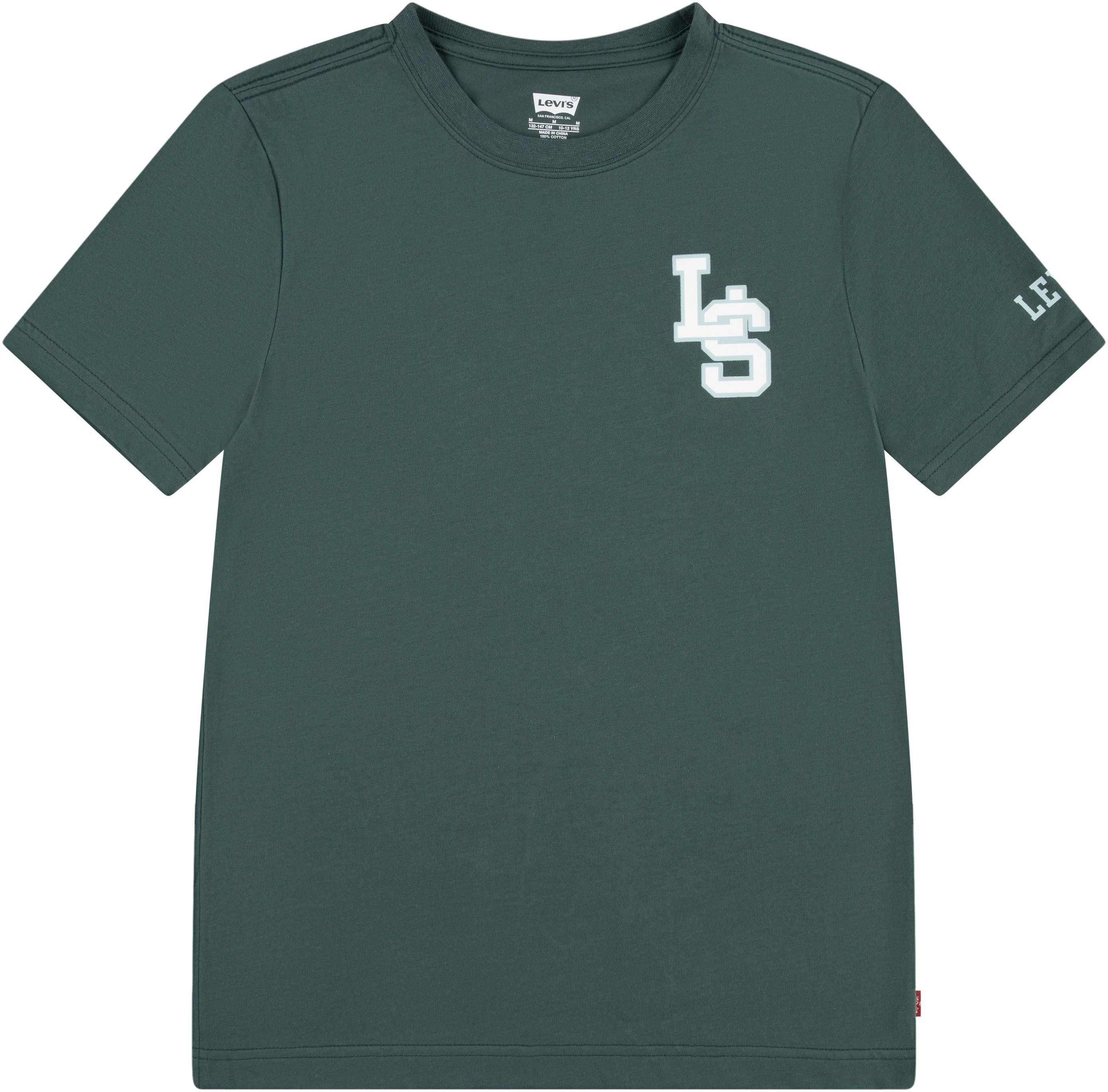 Levi's Kidswear T-shirt LVB "LS" MONOGRAM TEE met merkdruk voor jongens