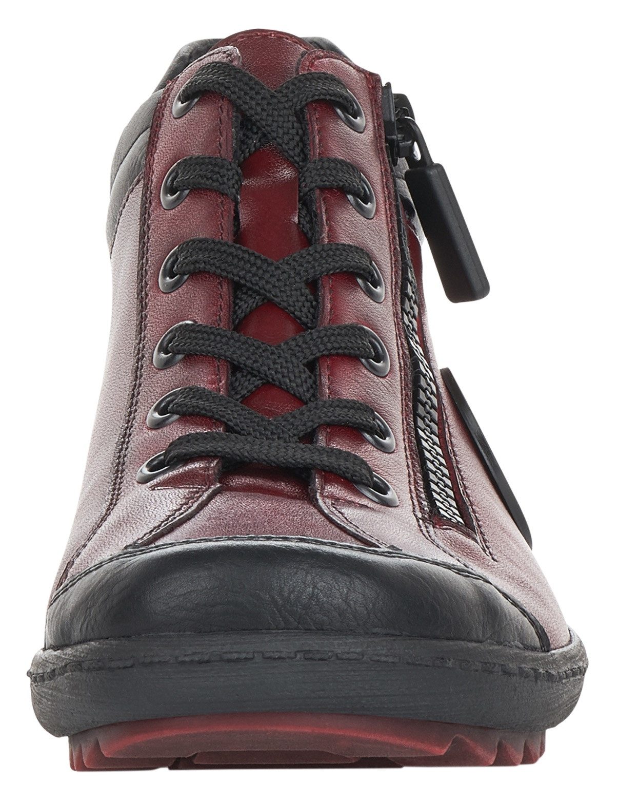 Remonte Veterschoenen flats, comfortschoenen, laarzen met zijrits