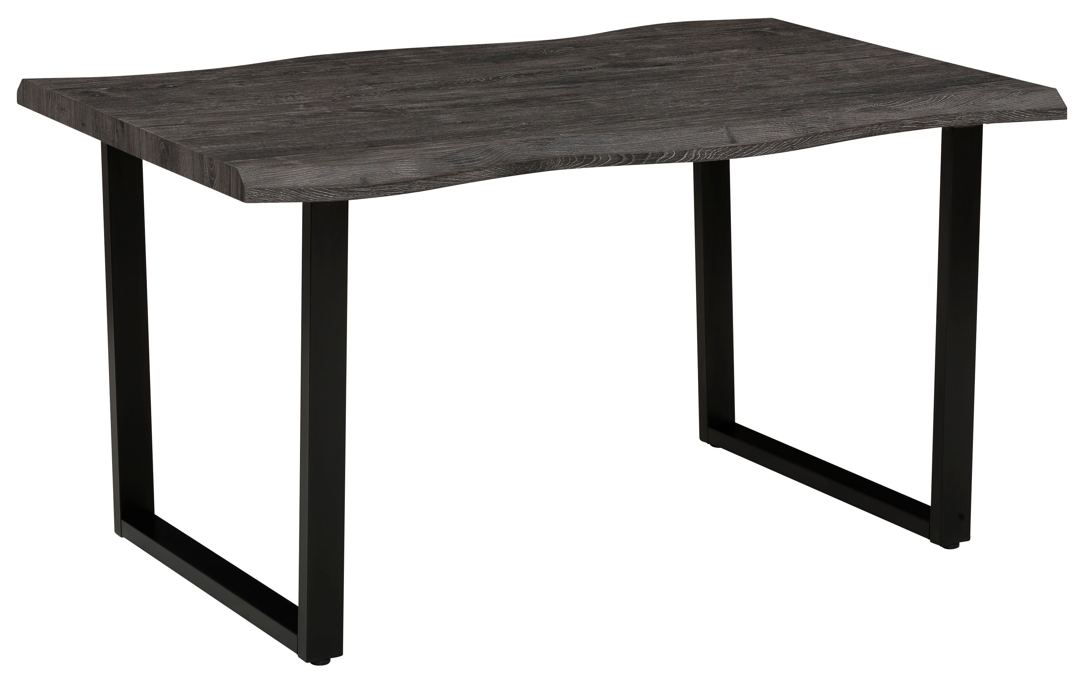 HELA Eettafel GISELLE boomkanttafel, keukentafel, TOPSELLER! OTTOs Choice Sledeframe metaal, industrieel design, 140 - 200 cm breedte, 2 kleuren