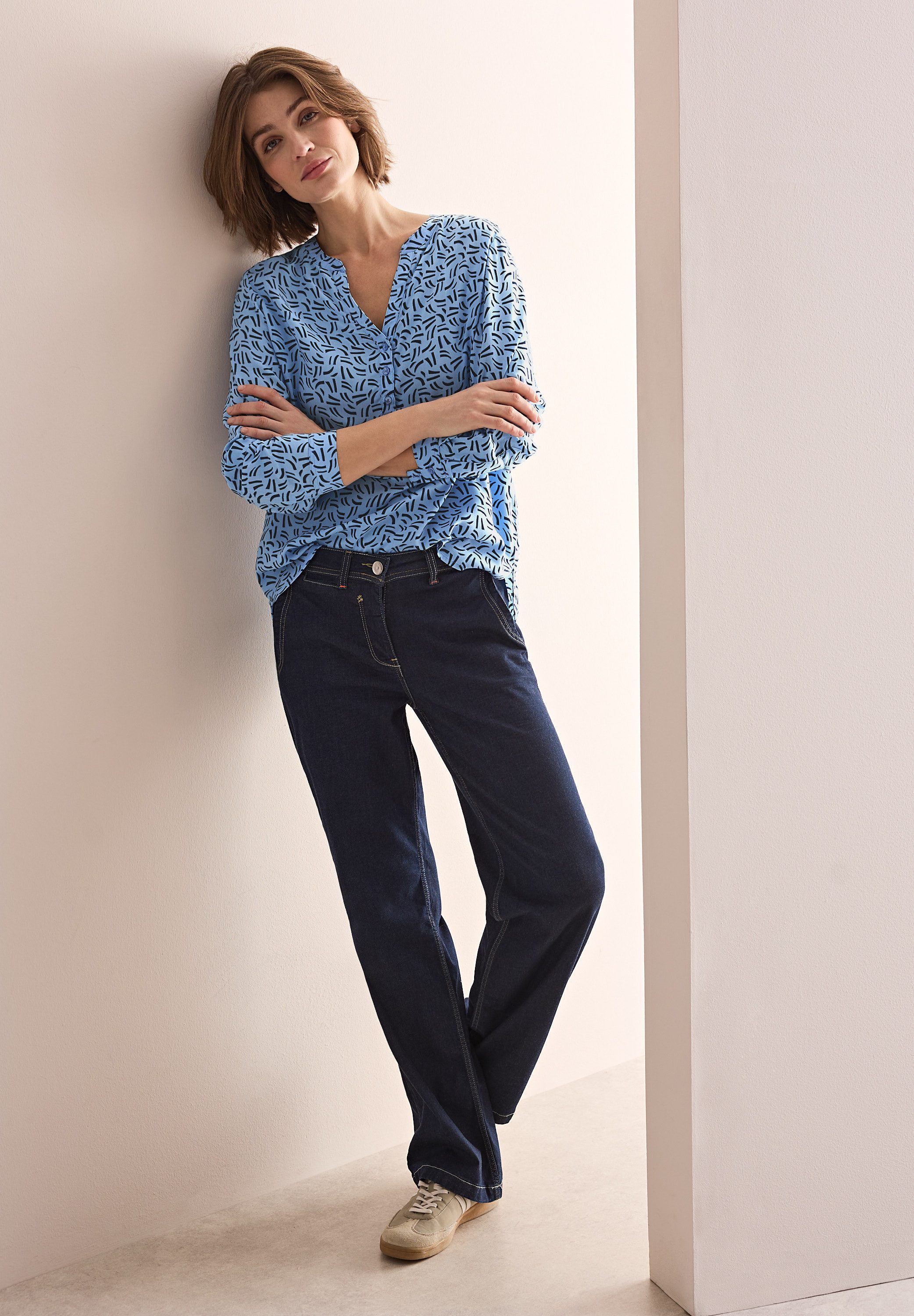 Cecil Blouse met lange mouwen met print all-over