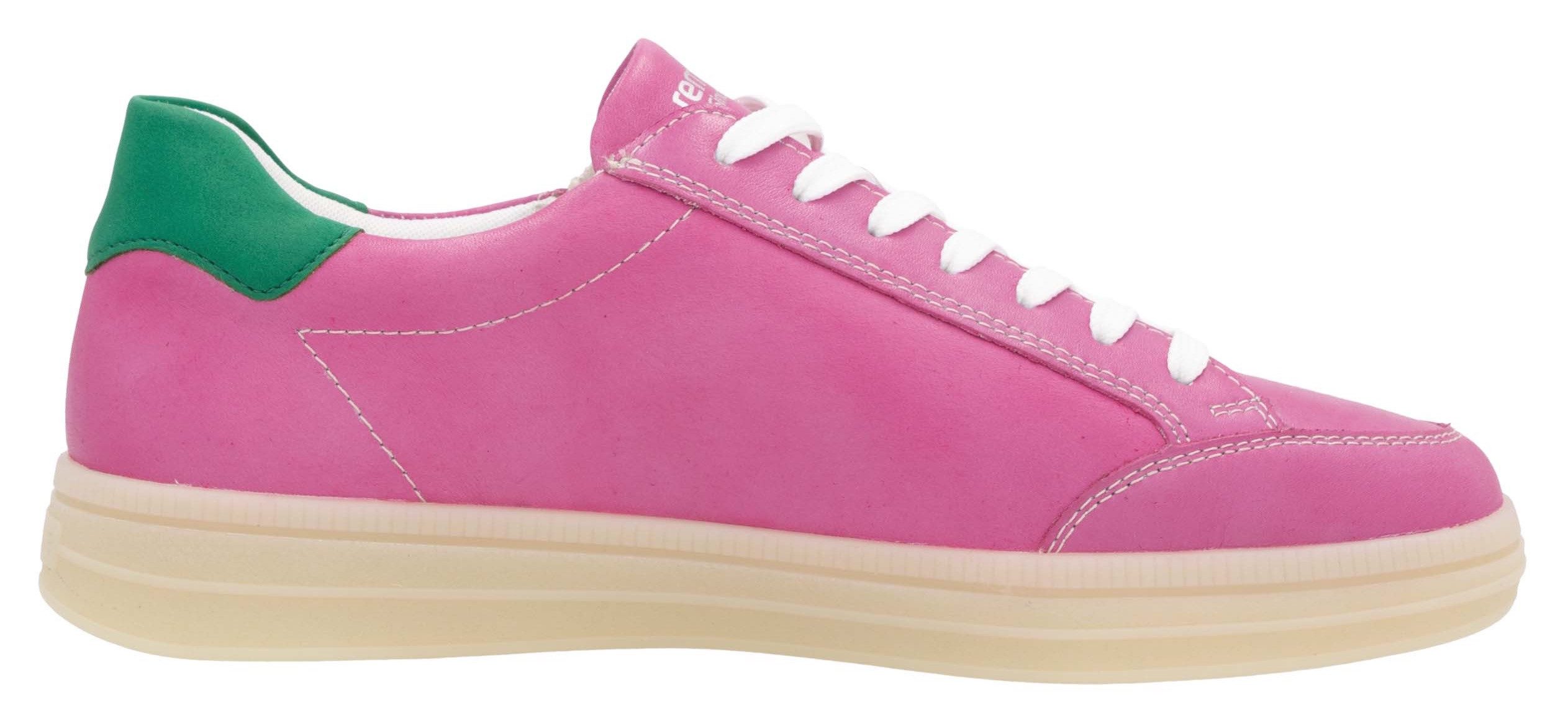 Remonte Plateausneakers Elisabeth Hurley-Collection , vrijetijdsschoen, lage schoen, veterschoen, met extra rits