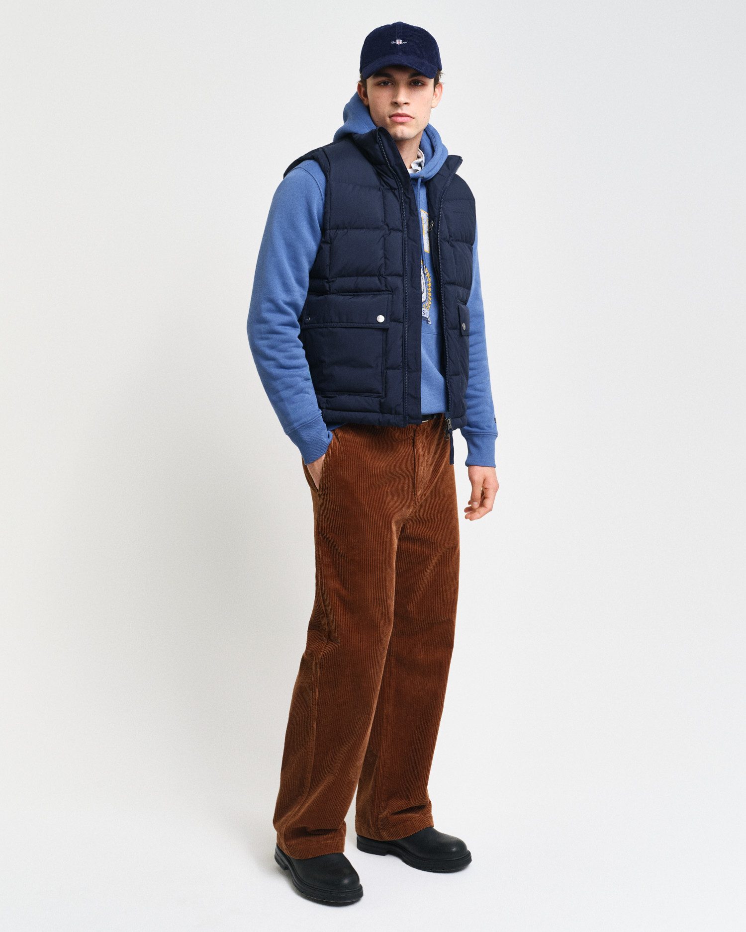 Gant Bodywarmer MID DOWN VEST met modieuze stiksels