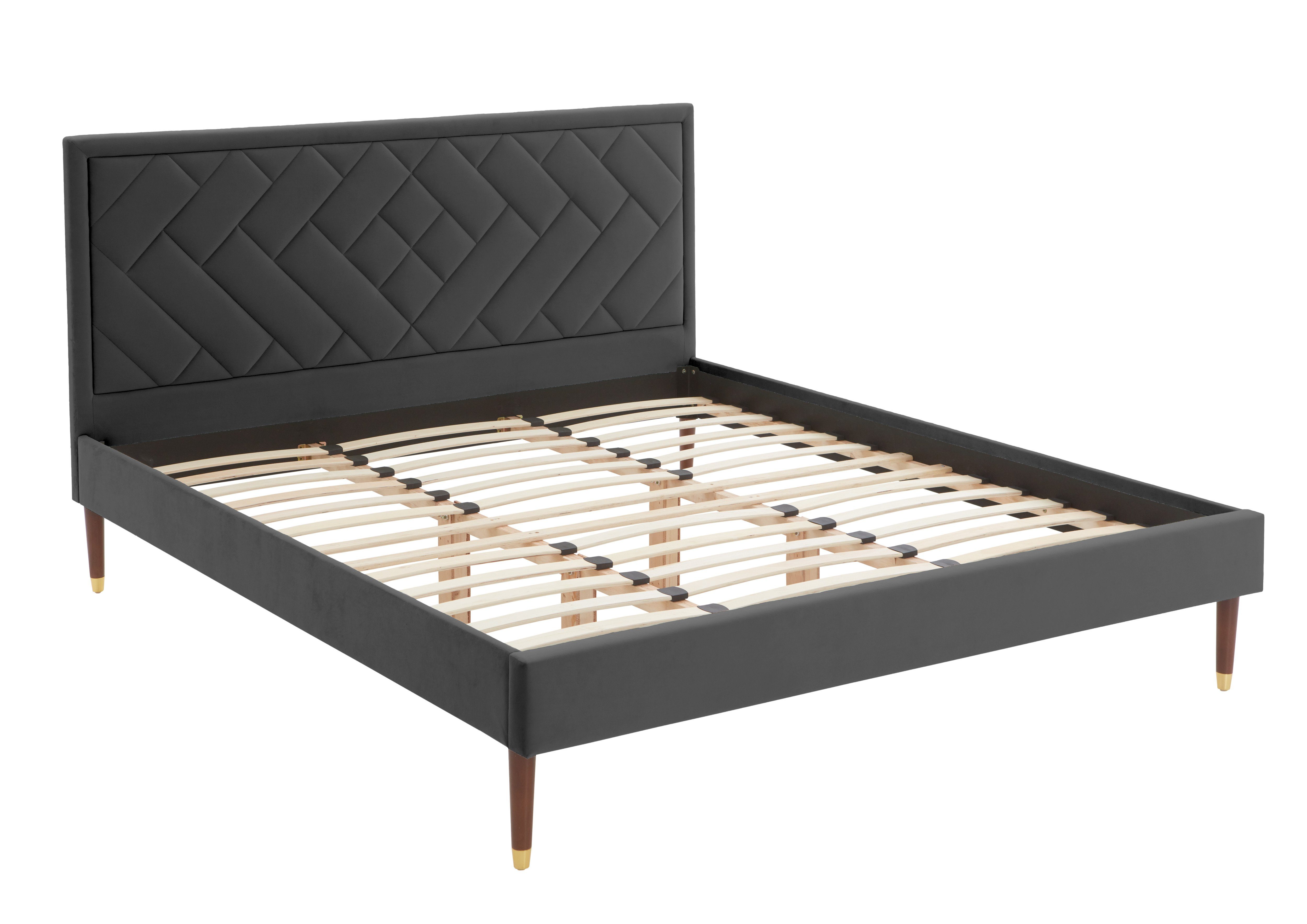 ATLANTIC home collection Gestoffeerd bed Nicola met hoge bodemvrijheid inclusief lattenbodem