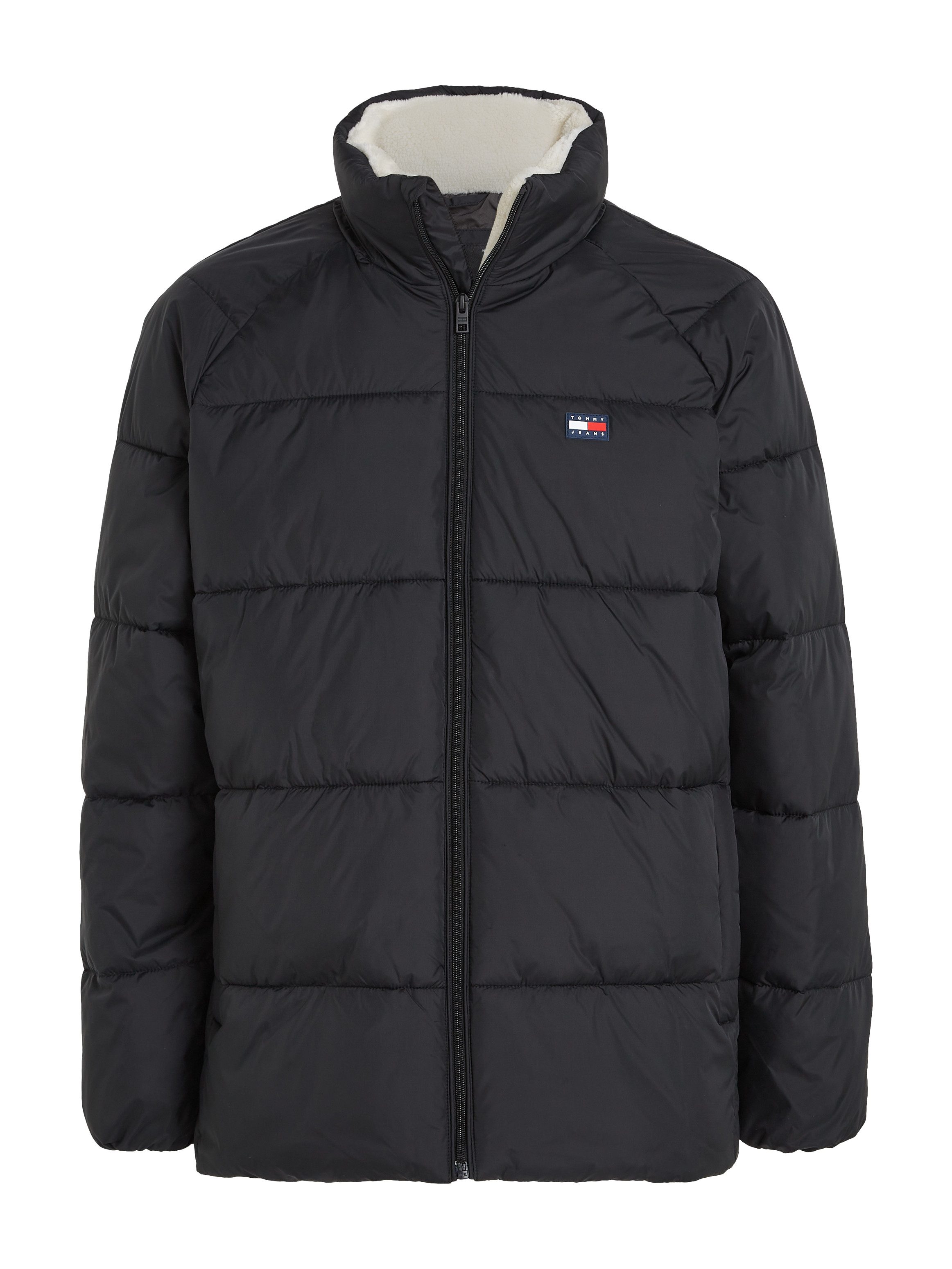 TOMMY JEANS Gewatteerde jas TJM POLY PUFFER EXT Winterjas met staande kraag gevoerd teddy binnenzakken