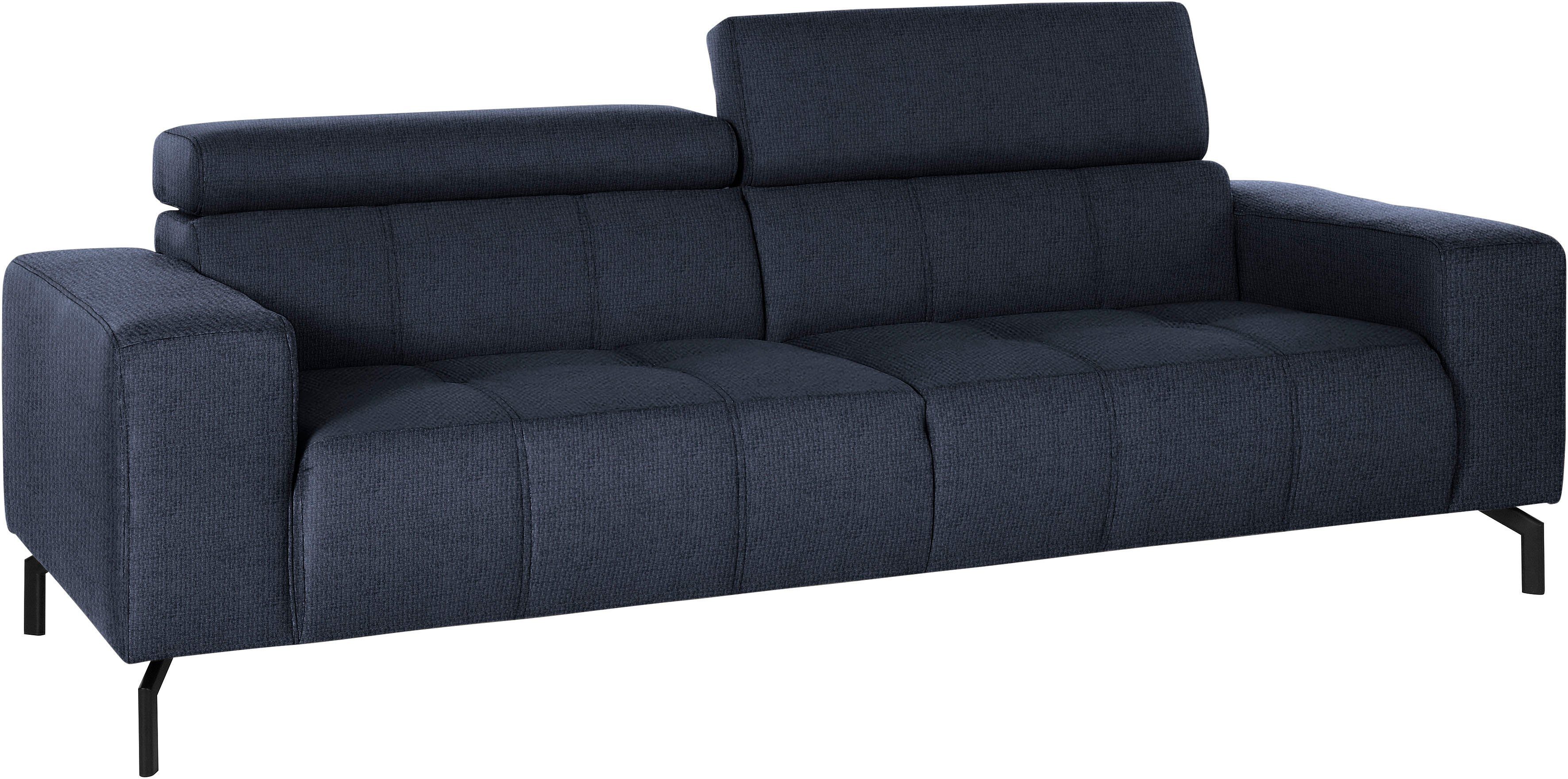 DOMO collection 2,5-zitsbank Cunelli tijdloos en elegant, moderne zitnaden als designelement,