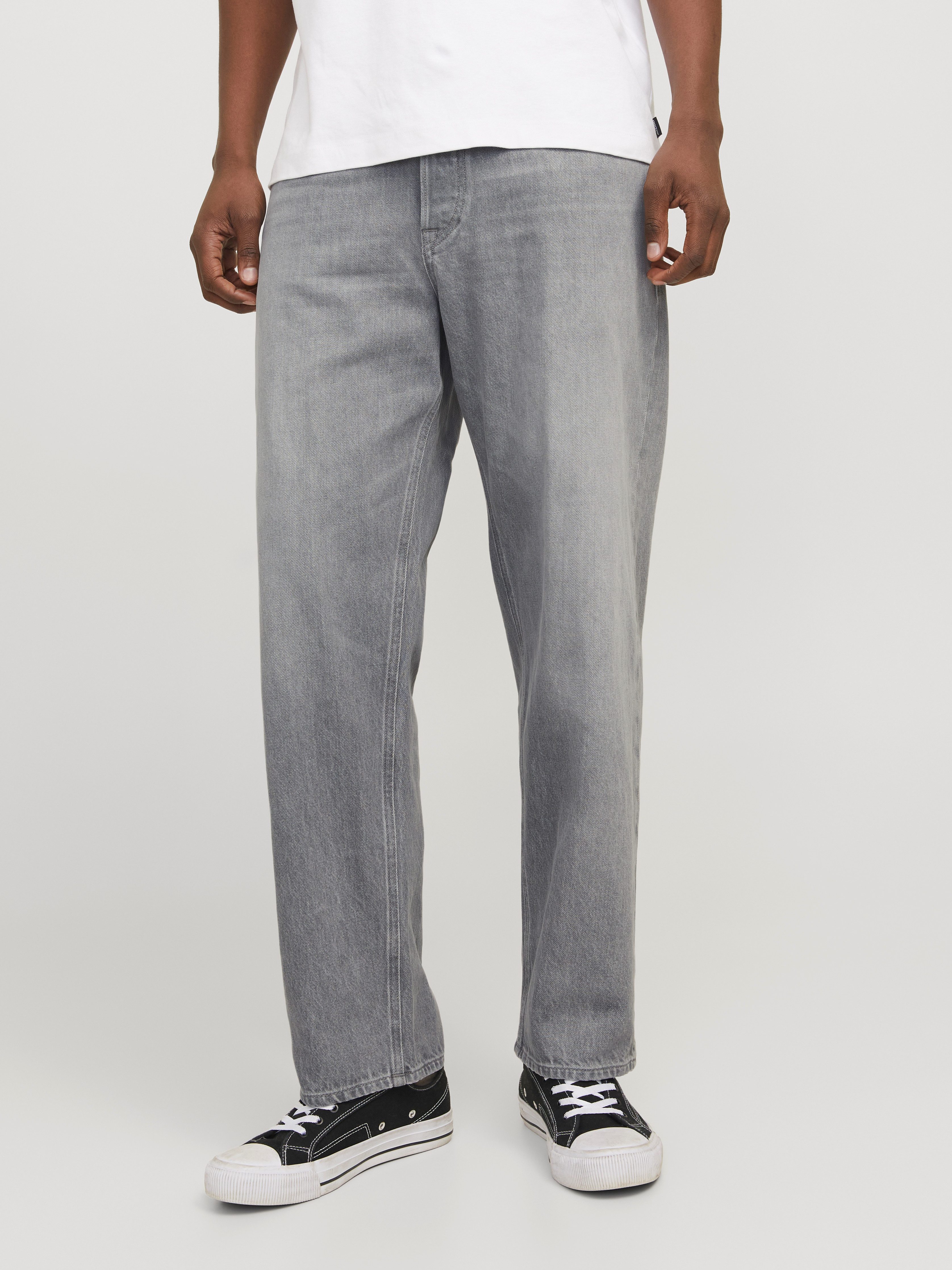 Jack & Jones Loose fit jeans JJIEDDIE JJORIGINAL MF 710 heren loose fit jeans maat 30 grijs