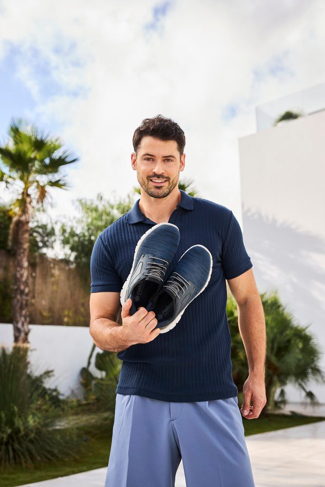 Rieker Slip-on sneakers , vrijetijdsschoen, lage schoen, instapschoen, gewatteerde hielafsluiting