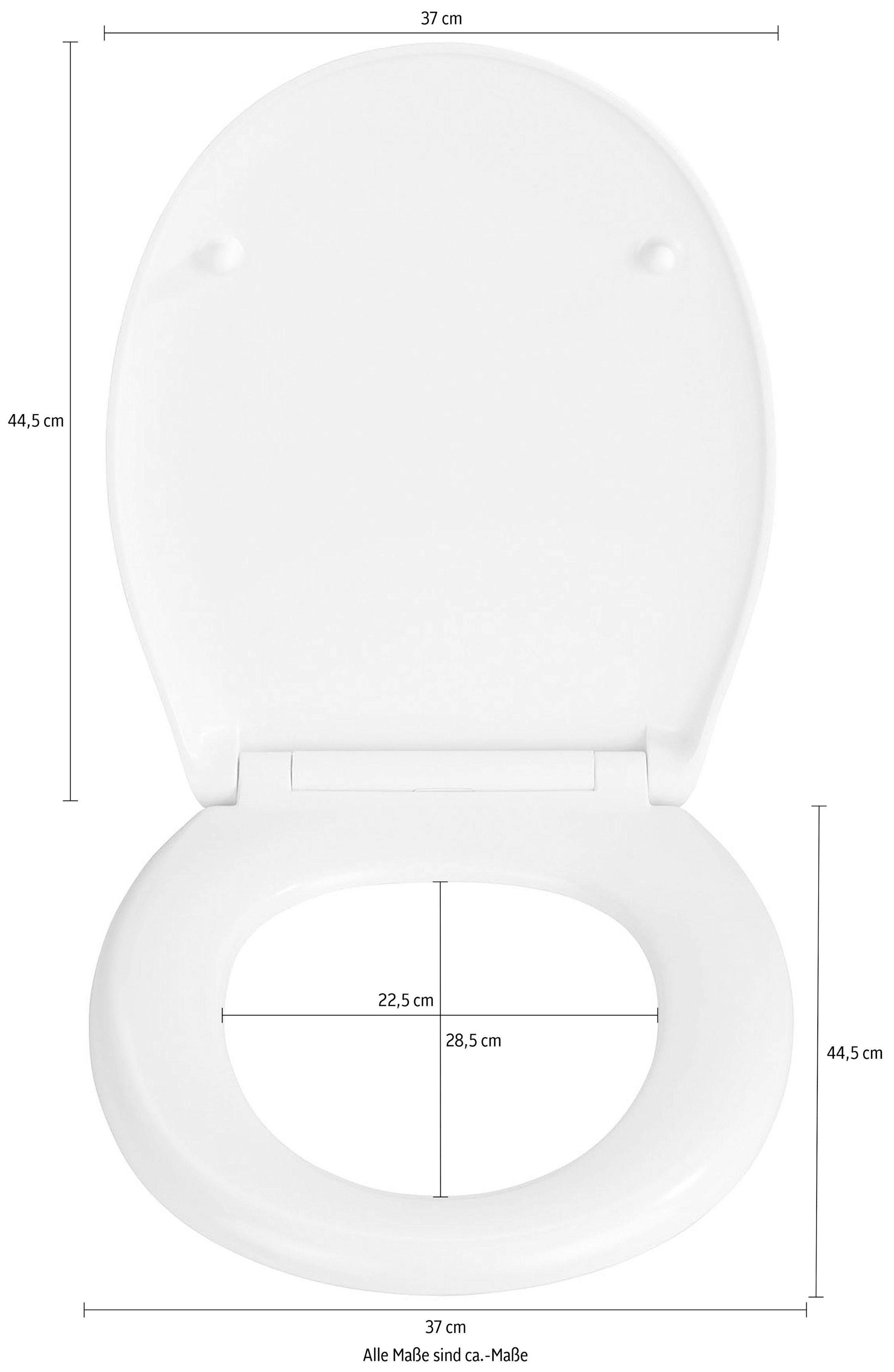 WENKO Toiletzitting Rieti Duroplast, met soft-closemechanisme