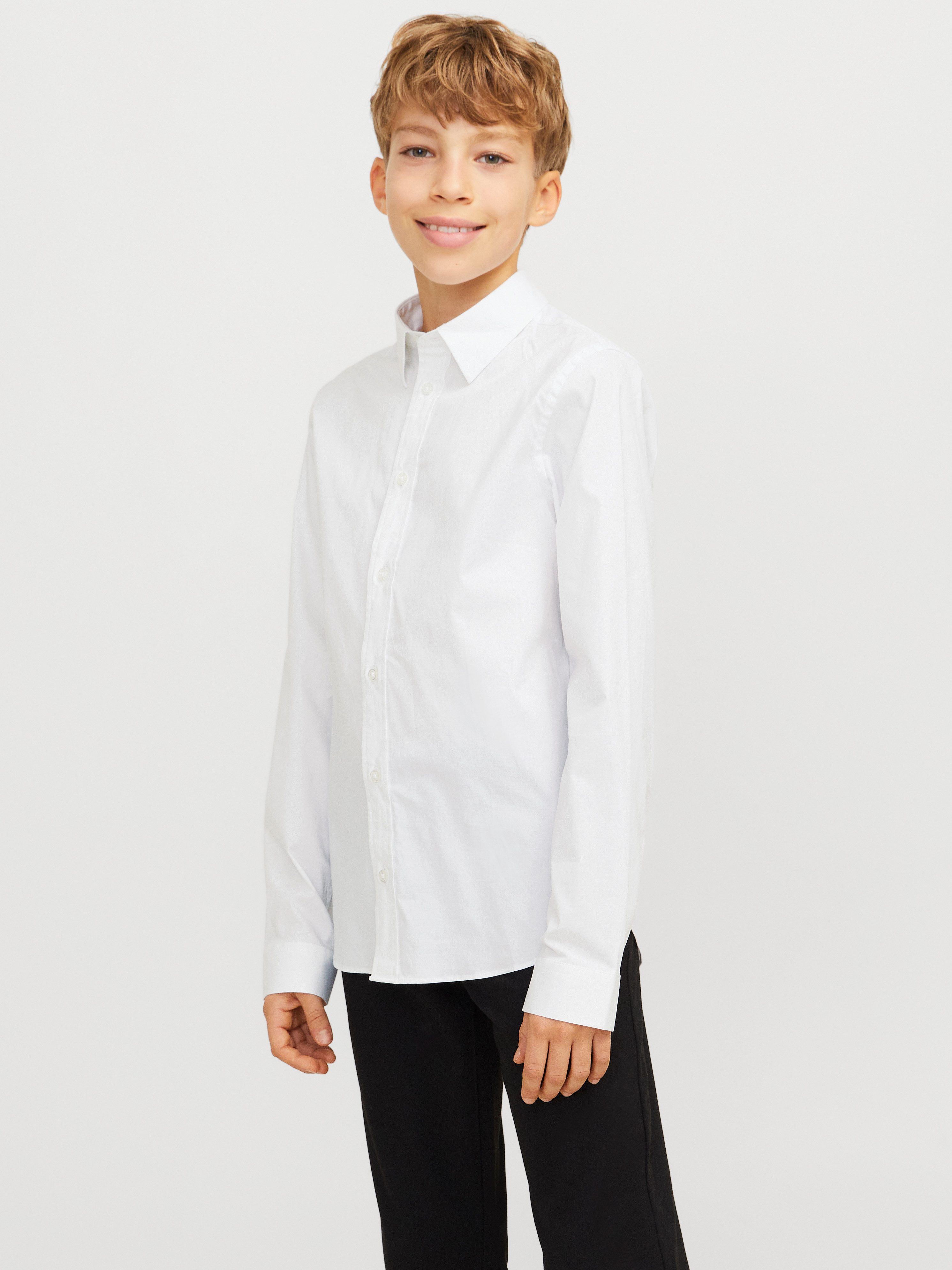 Jack & Jones Junior Overhemd met lange mouwen JJEAXEL STRETCH SHIRT LS NOOS JNR