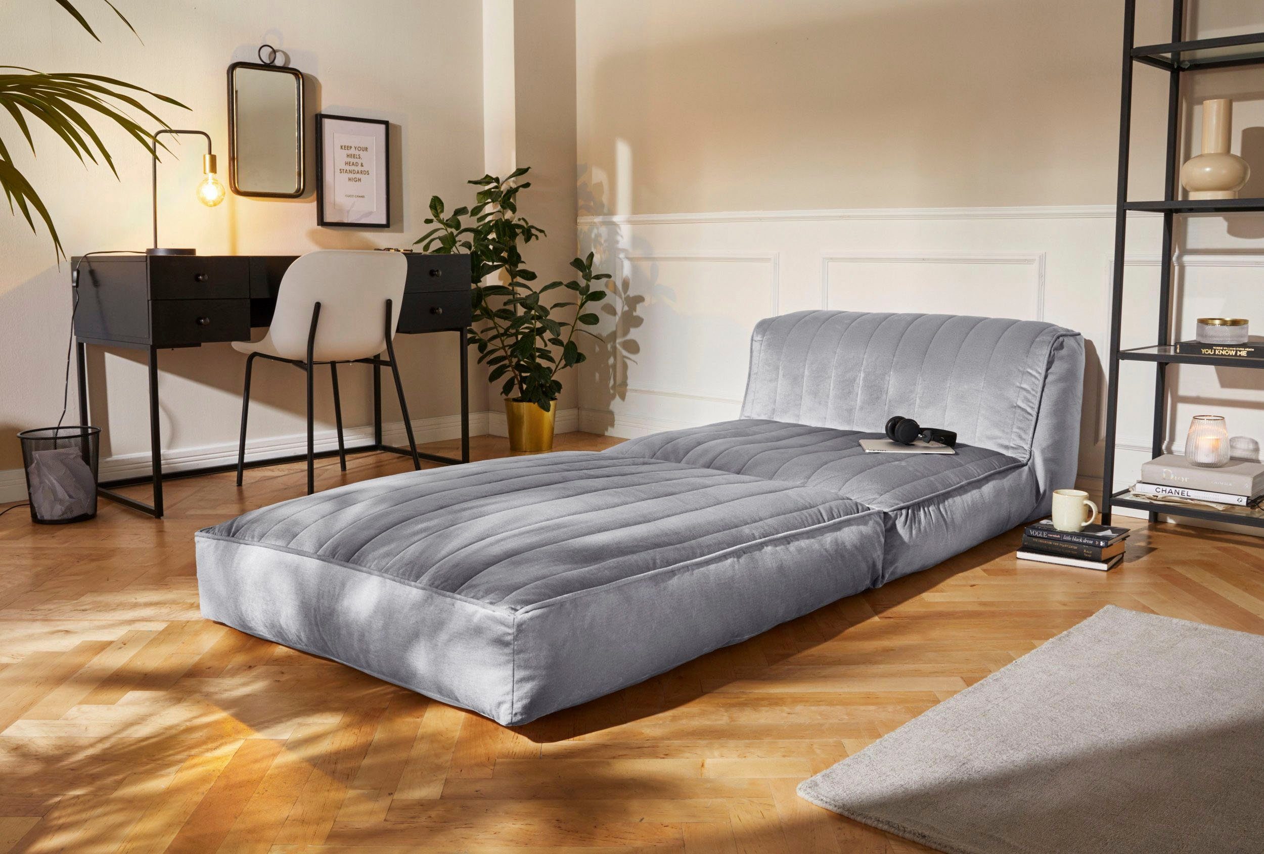 Leonique Relaxfauteuil POLLY Loungestoel met slaapfunctie, perfect als logeerbed, divan