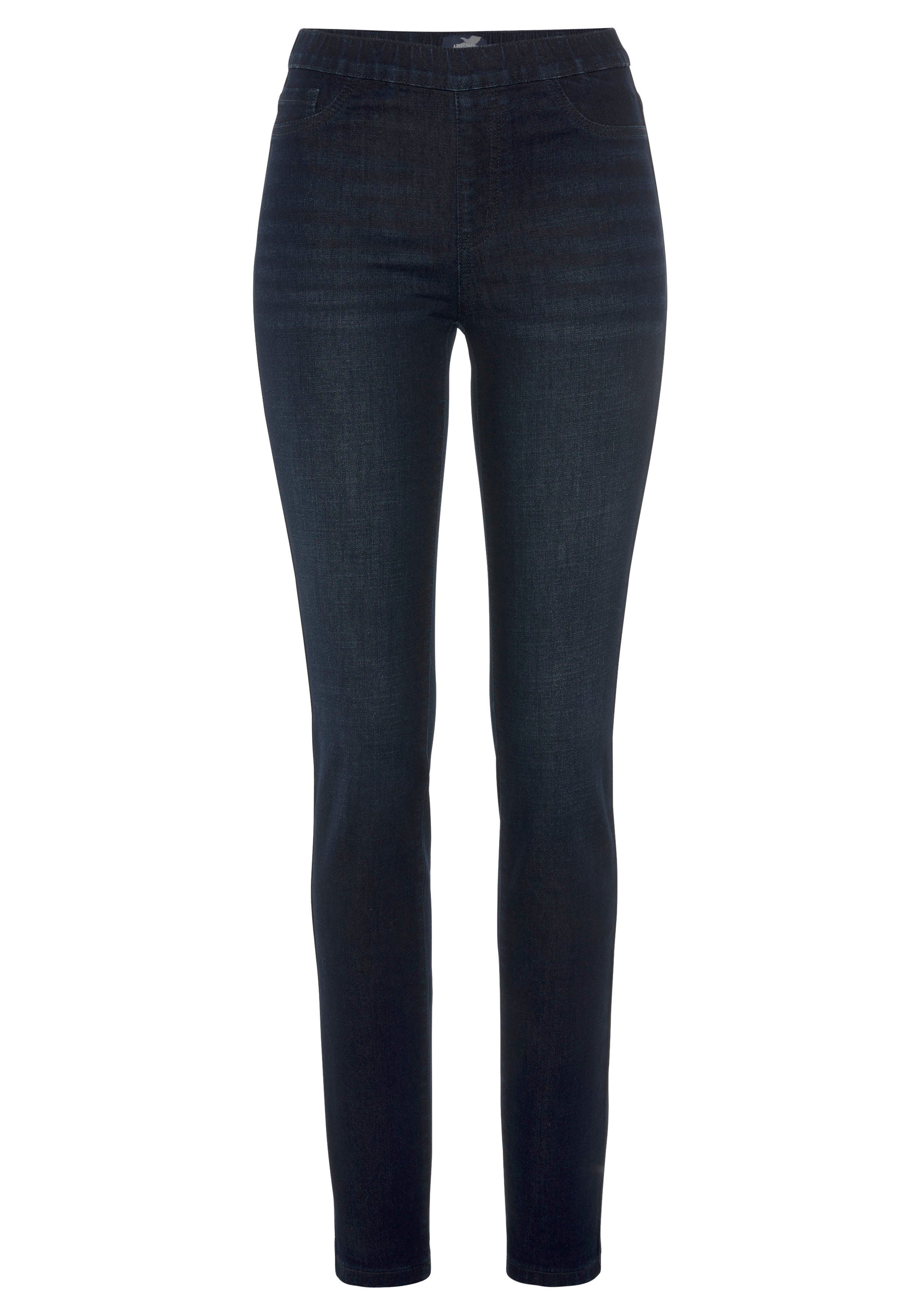 Arizona Jeggings Met een licht thermo effect extra-strak gesneden, hoge taille, met muntzakje