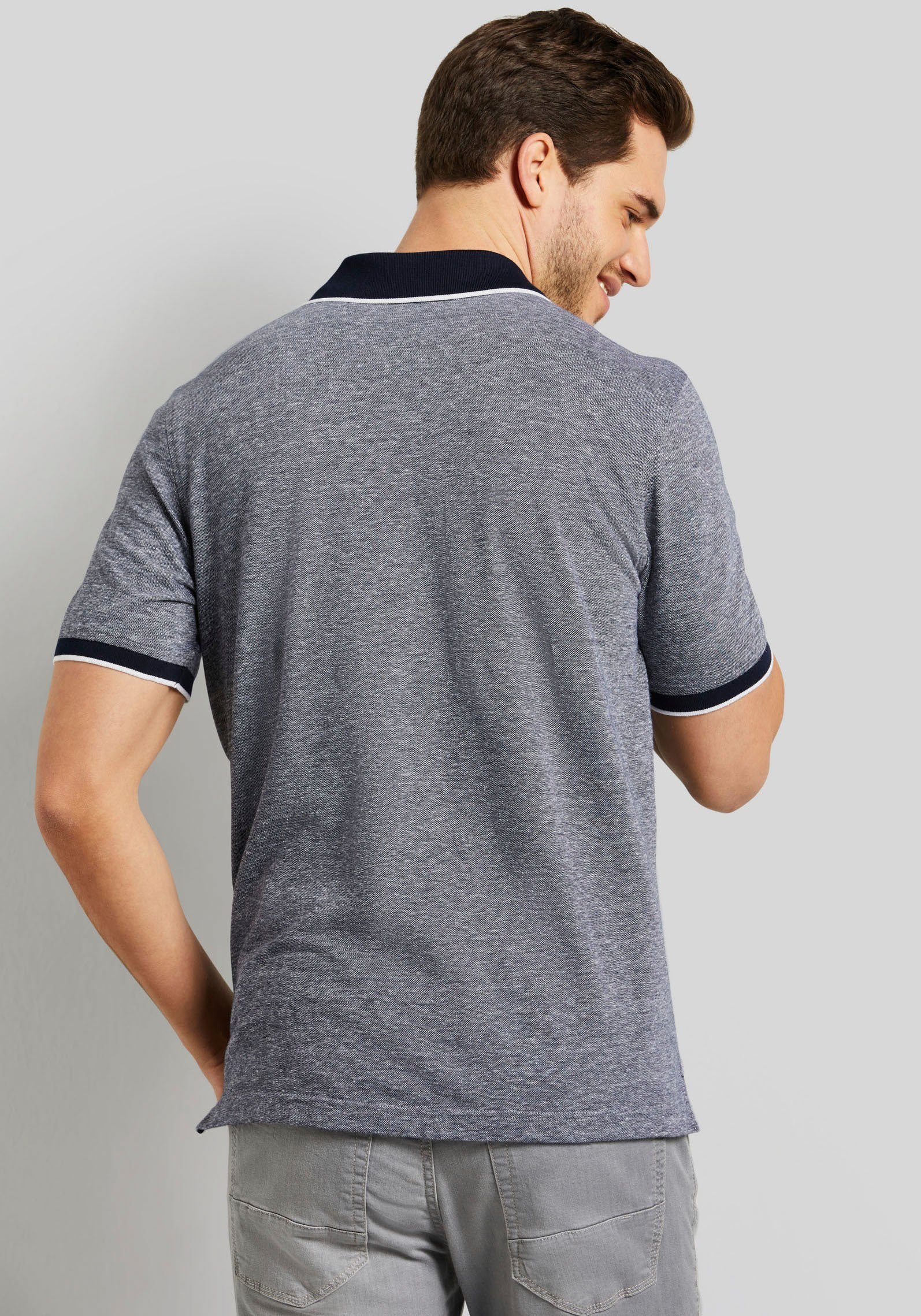 Bugatti Poloshirt in 2-tone-look