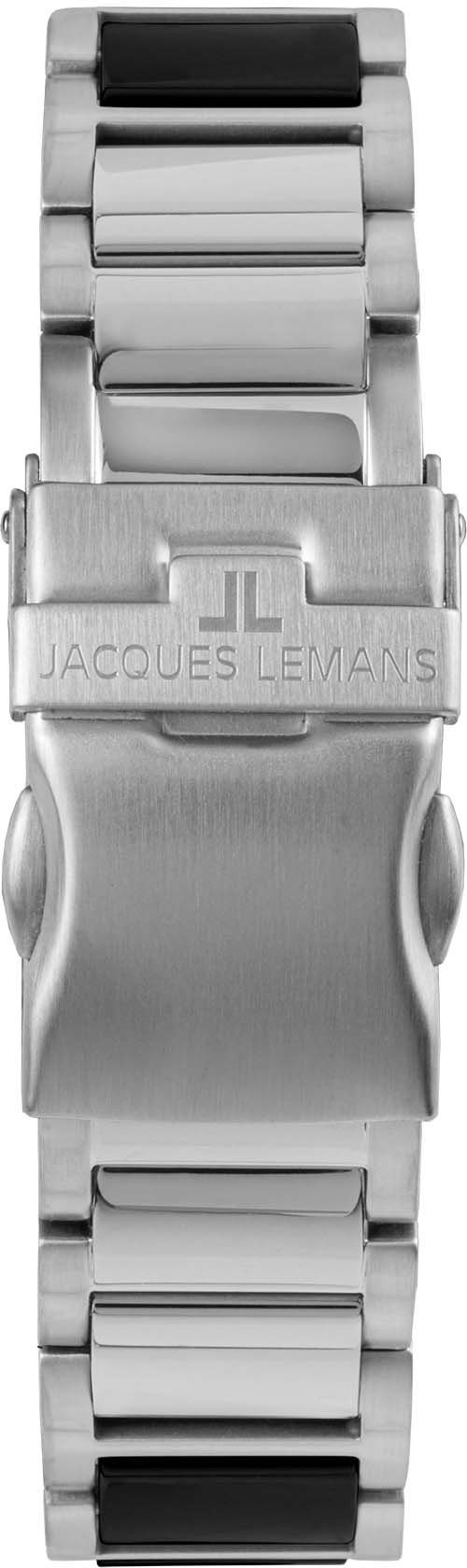 Jacques Lemans Keramisch horloge Liverpool, 42-12A Quartz horloge, armbandhorloge, dameshorloge, datum, roestvrijstalen band, keramiek