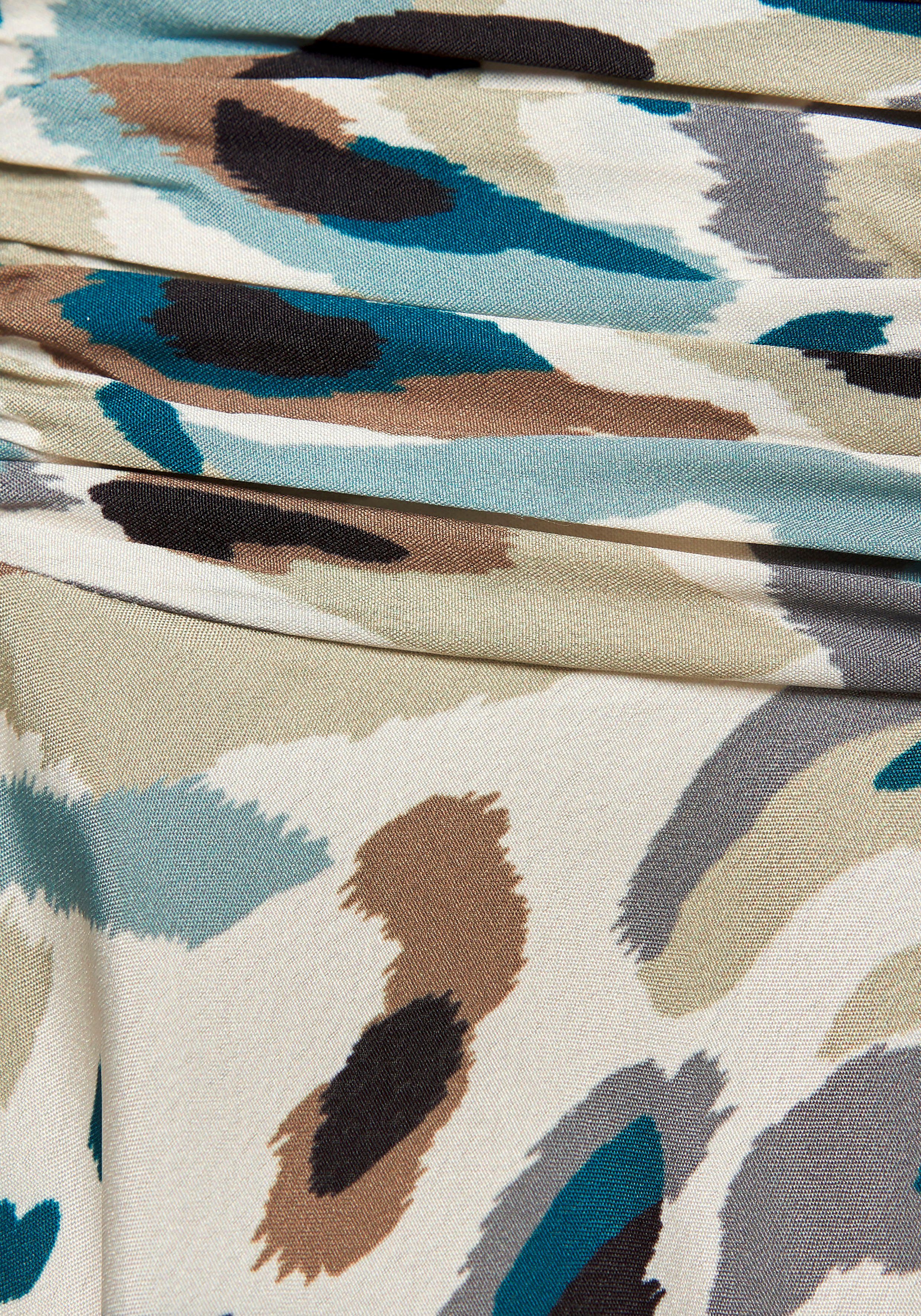Lascana Broekrok met all-over print culotte stijl extra wijde pijpen