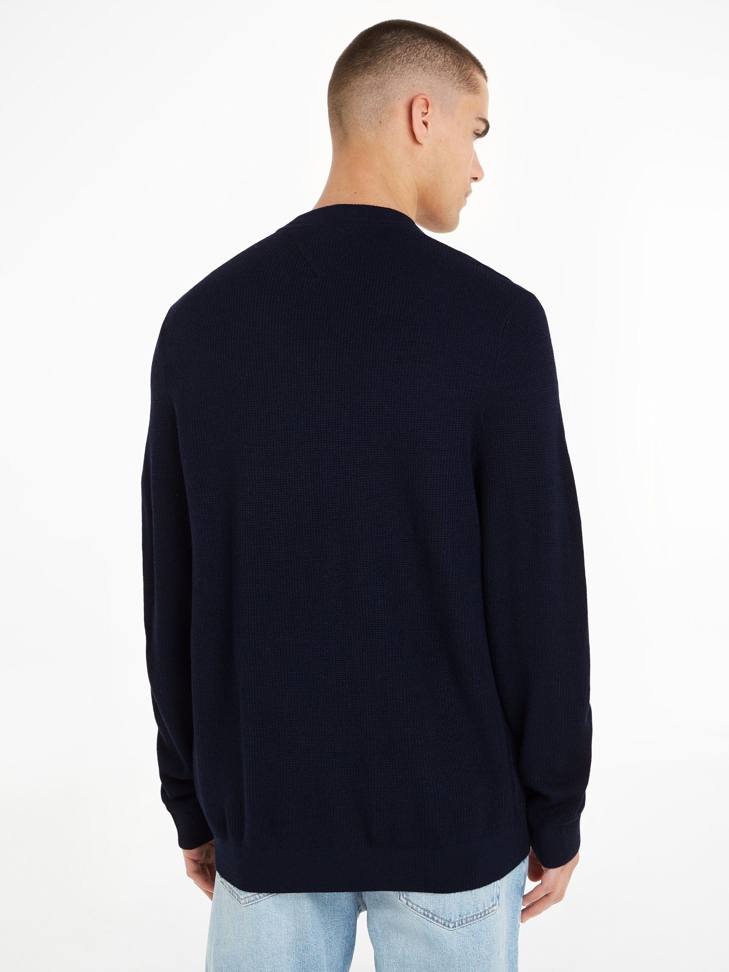 TOMMY JEANS Gebreide trui TJM REG STRCT TONAL FLAG SWEATER