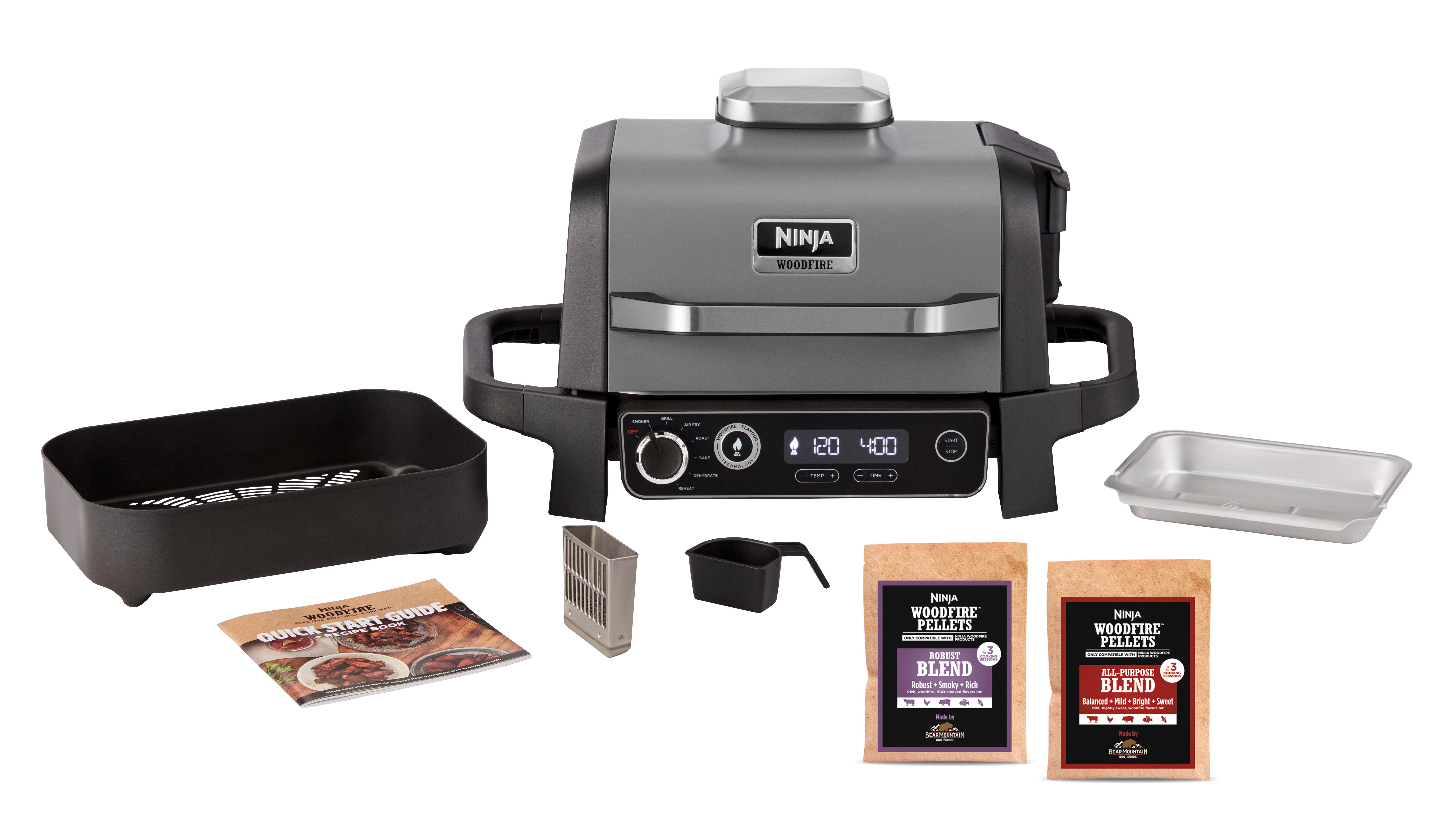NINJA Tafelgrill Ninja Woodfire OG701EU Elektrische outdoorgrill
