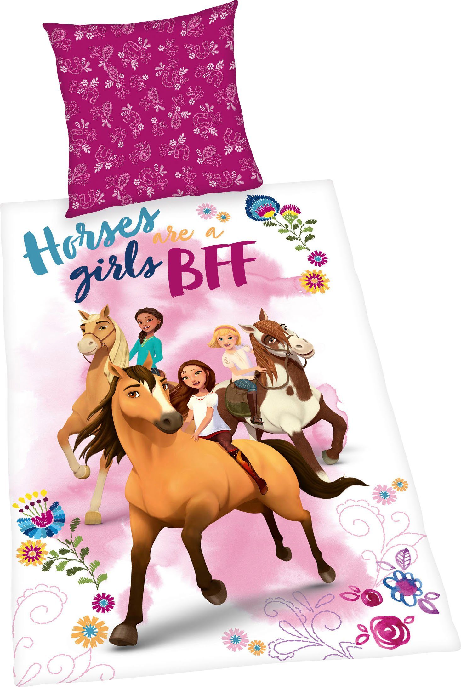Kinderovertrekset Spirit met een geweldig motief (2-delig)