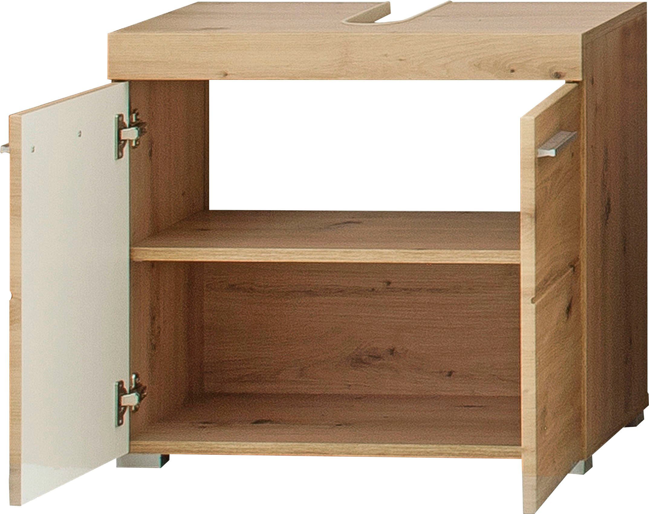 INOSIGN Wastafelonderkast Avena Wastafel met 2 deuren - uitsparing 26/8 cm - (B/D/H) 60/34/56 cm