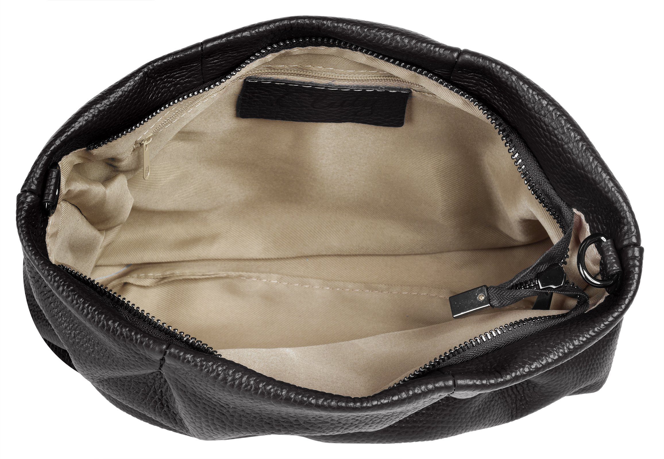 Cluty Schoudertas echt leer, made in italy