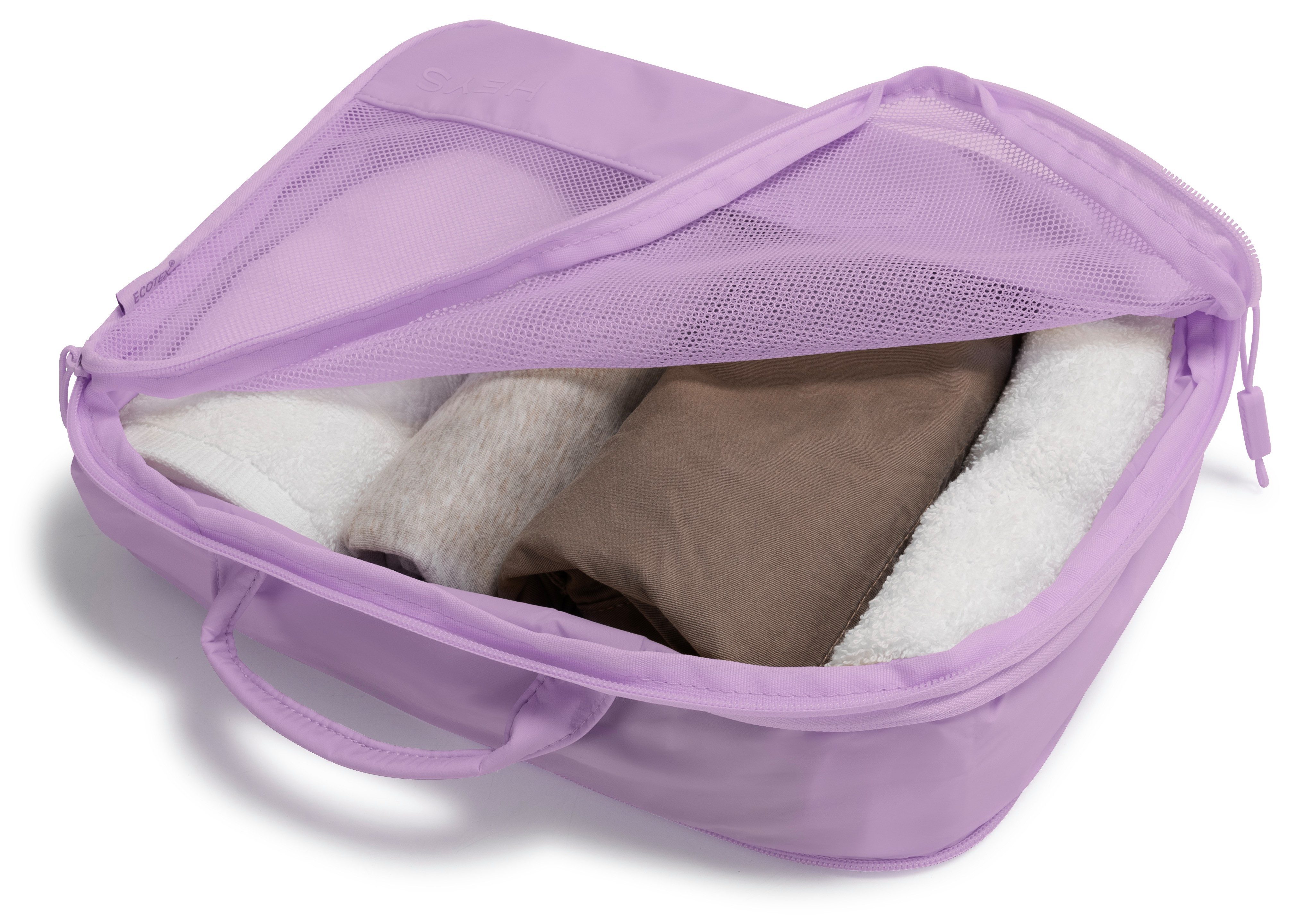 Heys Kofferorganizer Ecotex Compression Packing Cube incompressible packing cubes, packing bags, organizer for suitcase (set, 4-delig)