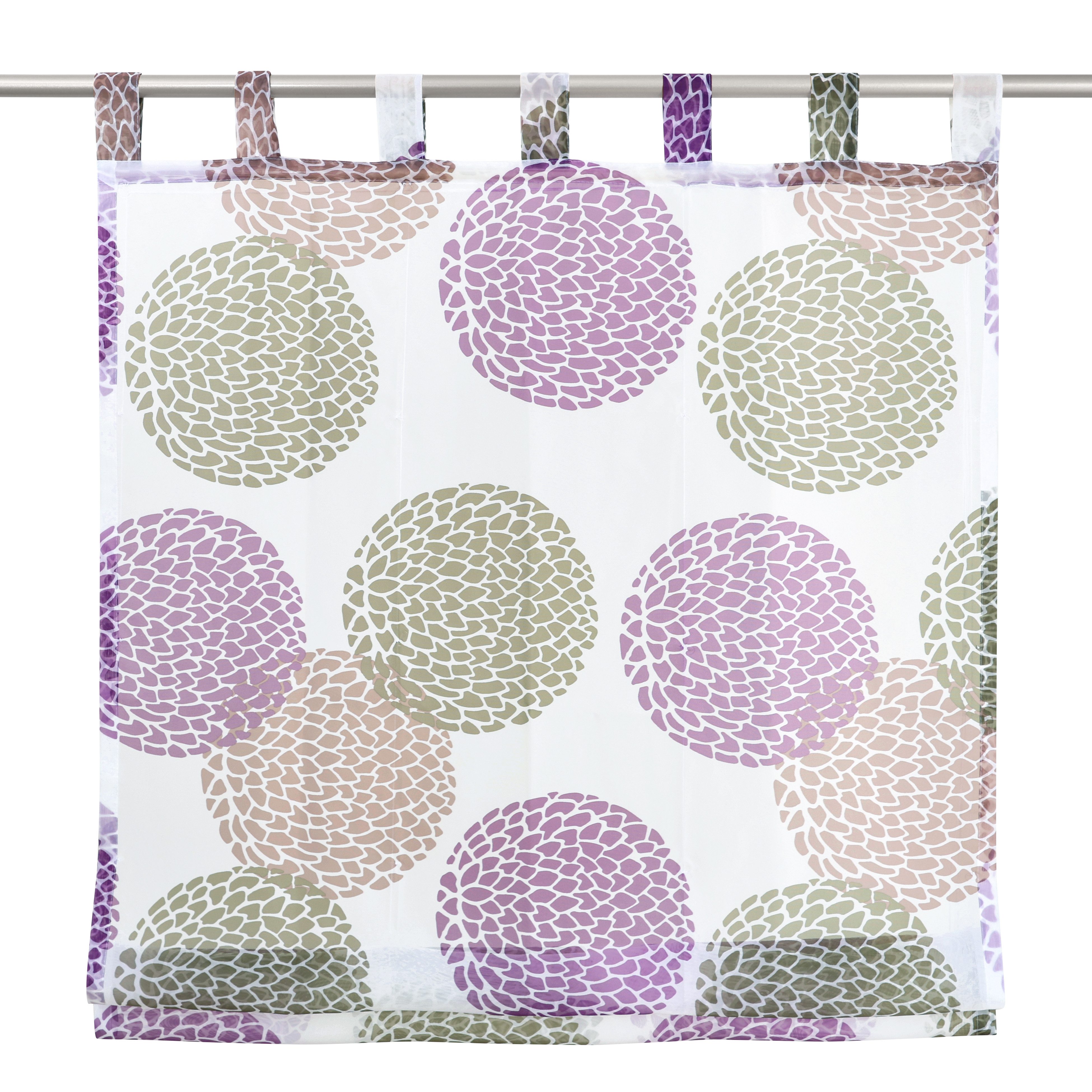 my home Romeins rolgordijn Belem Transparant, voile, polyester (1 stuk)