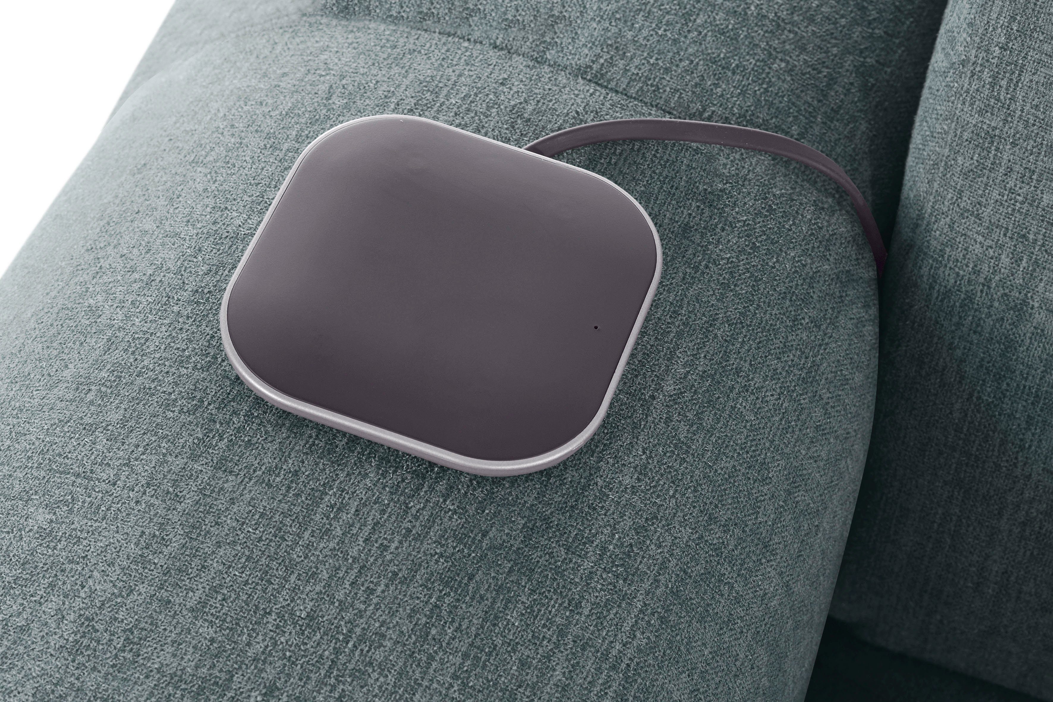 COTTA Hoekbank Mia L-vorm met 3 sierkussens keuze met bedfunctie, bedlade, verlichting & draadloze oplader