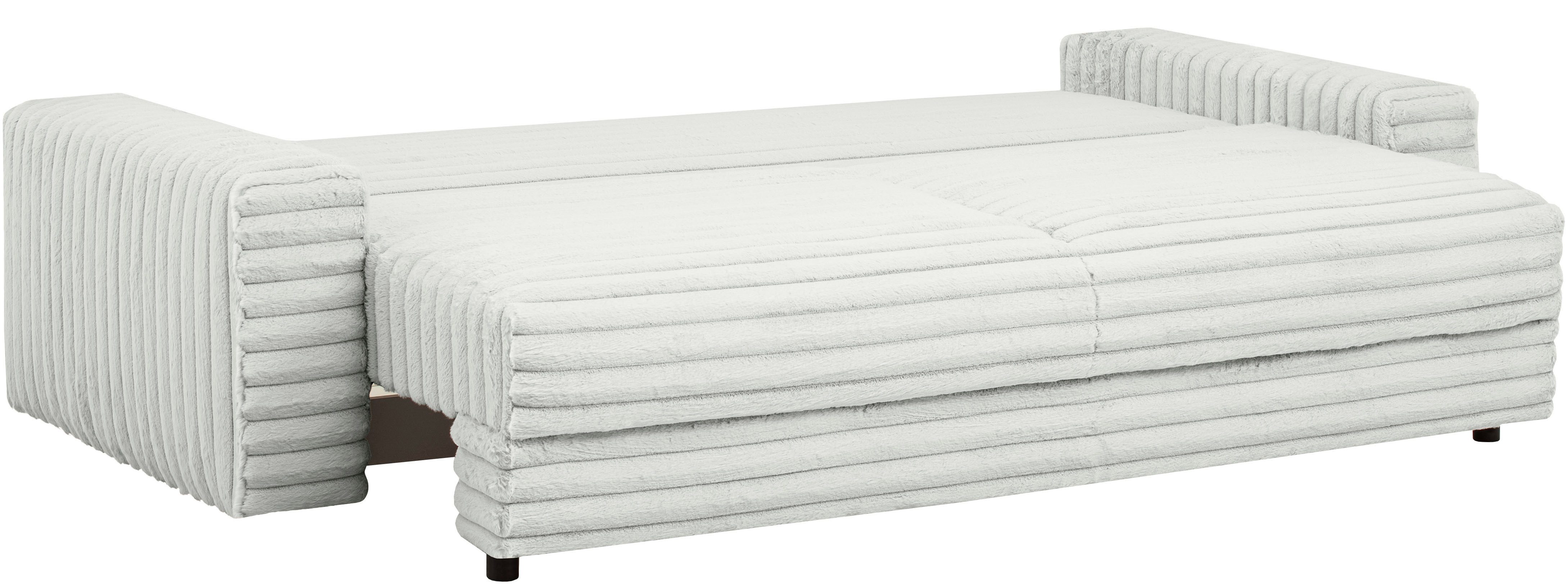 LeGer Home by Lena Gercke Slaapbank Imoga, kussen met slaapfunctie, 3-zits bank, bank met bedlade in moderne kleuren en stoffen, bedfunctie, ligoppervlak: 200x150 cm